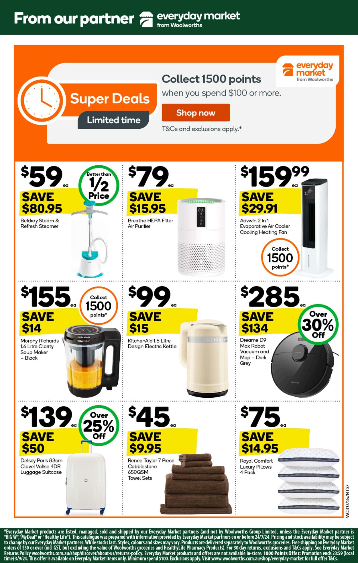 Catalogue Woolworths 31.07.2024 - 06.08.2024