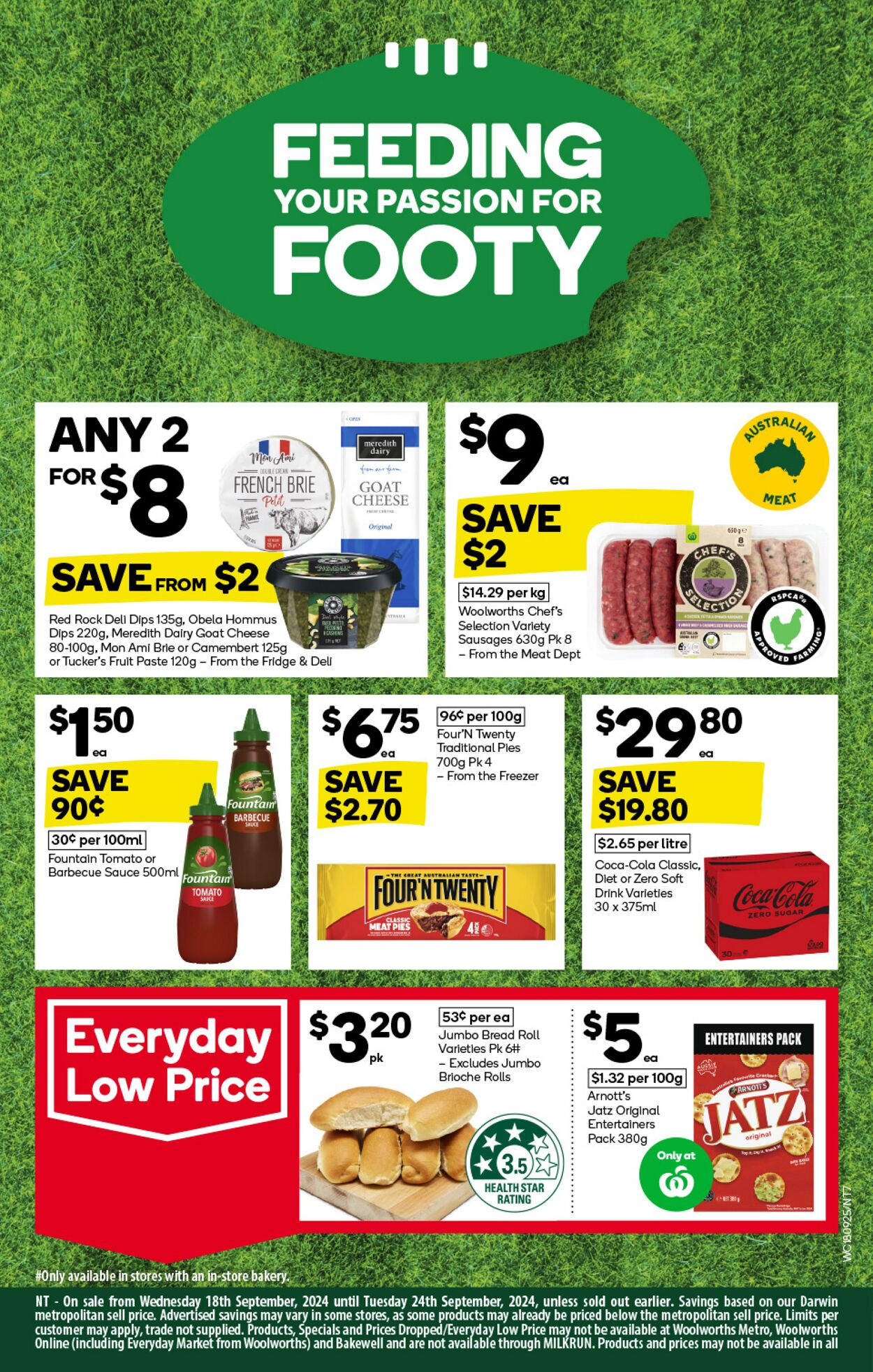 Catalogue Woolworths 18.09.2024 - 24.09.2024