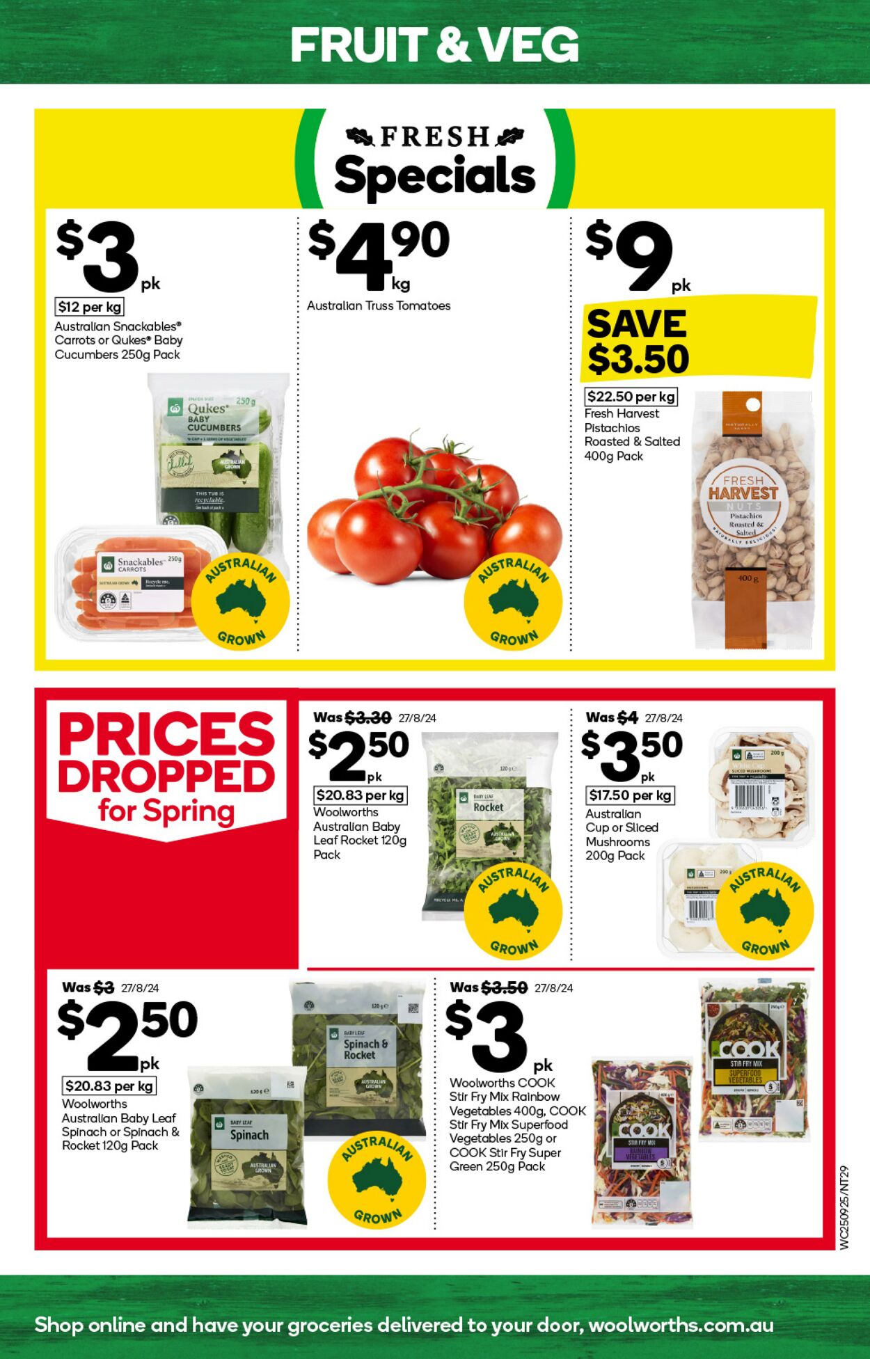 Catalogue Woolworths 25.09.2024 - 01.10.2024