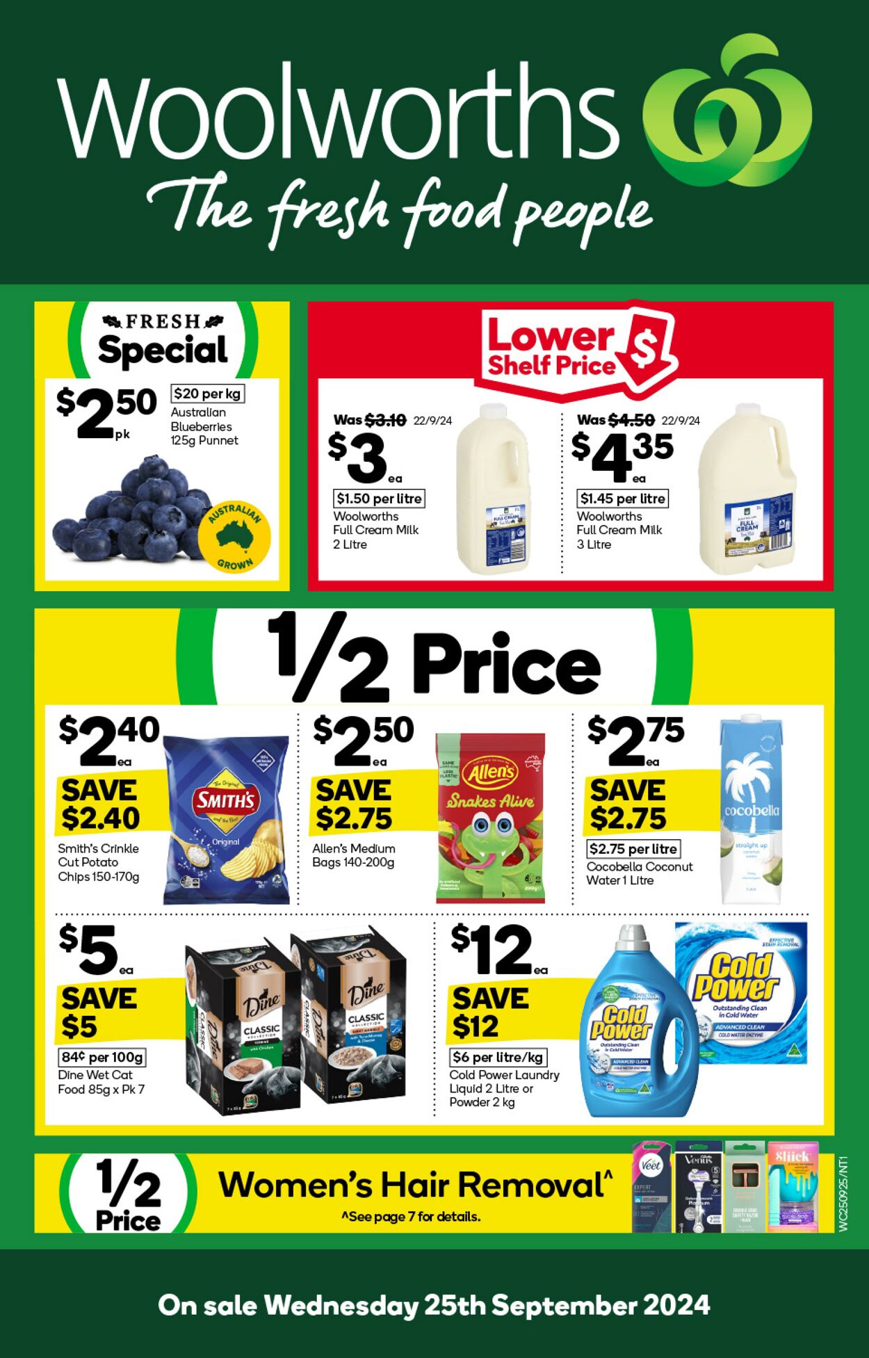 Catalogue Woolworths - Weekly Specials Catalogue NT Specialty 25 Sep, 2024 - 1 Oct, 2024