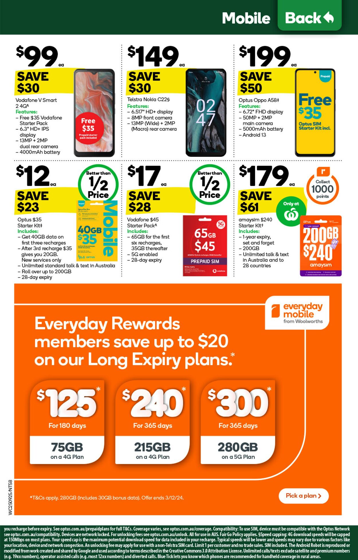 Catalogue Woolworths 25.09.2024 - 01.10.2024