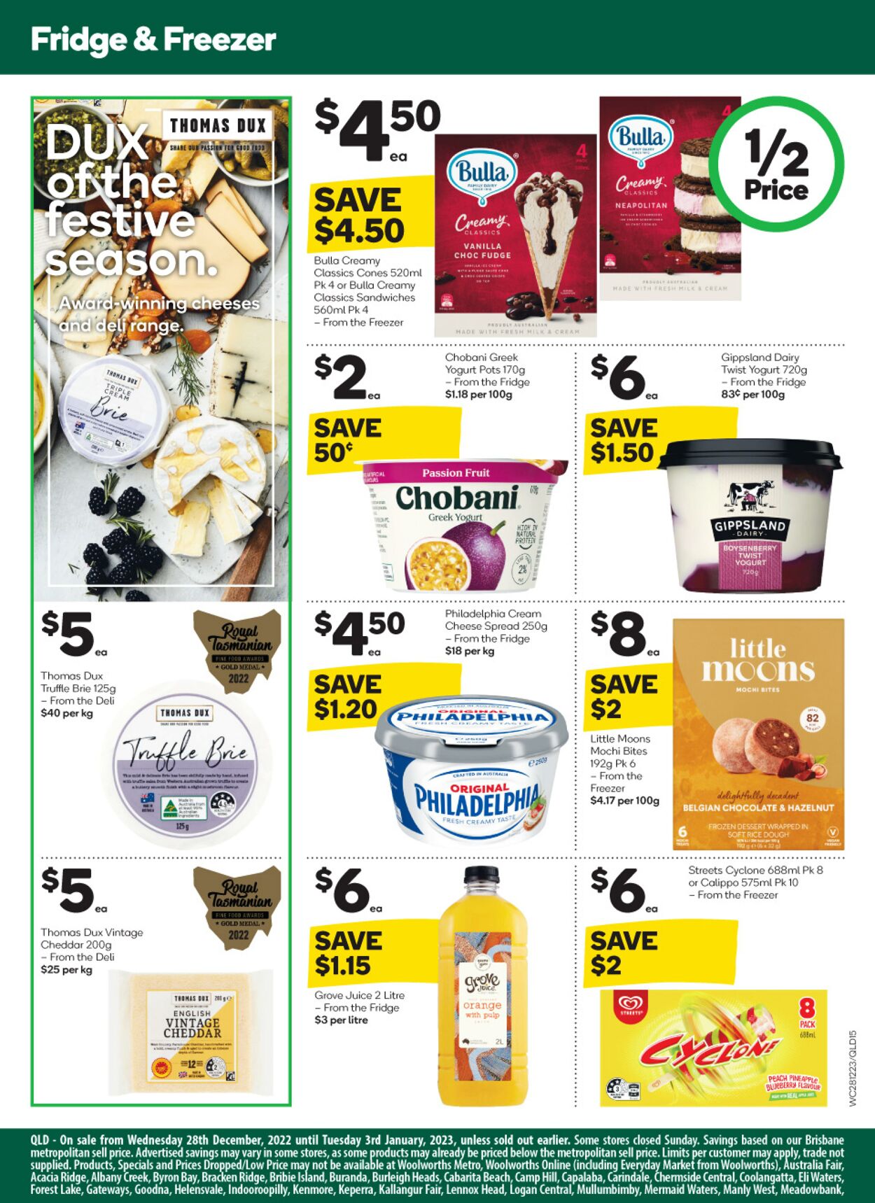 Catalogue Woolworths 28.12.2022 - 03.01.2023