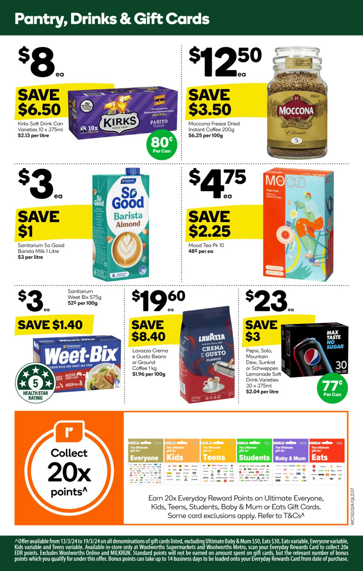 Catalogue Woolworths 13.03.2024 - 19.03.2024