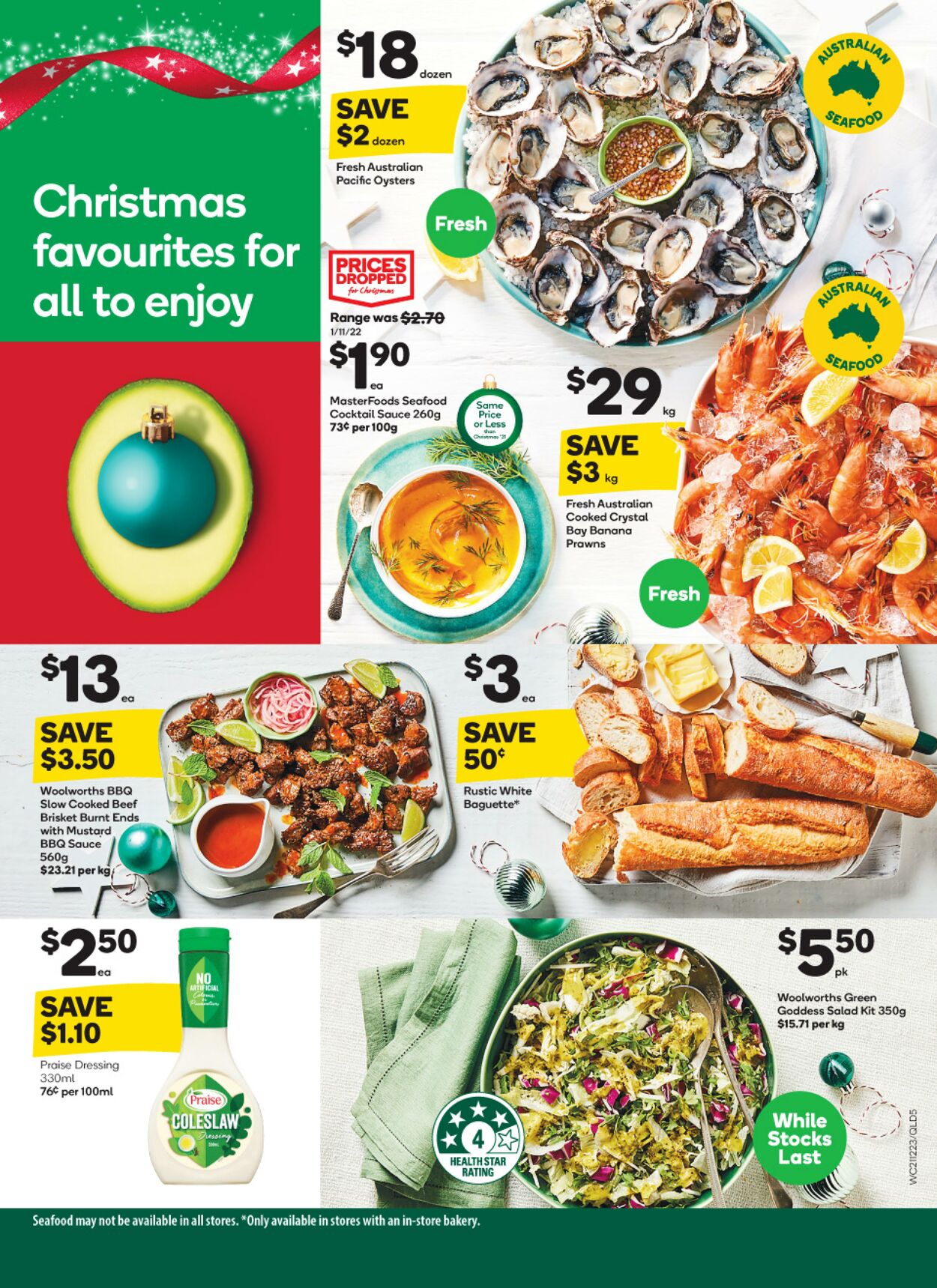 Catalogue Woolworths 21.12.2022 - 27.12.2022