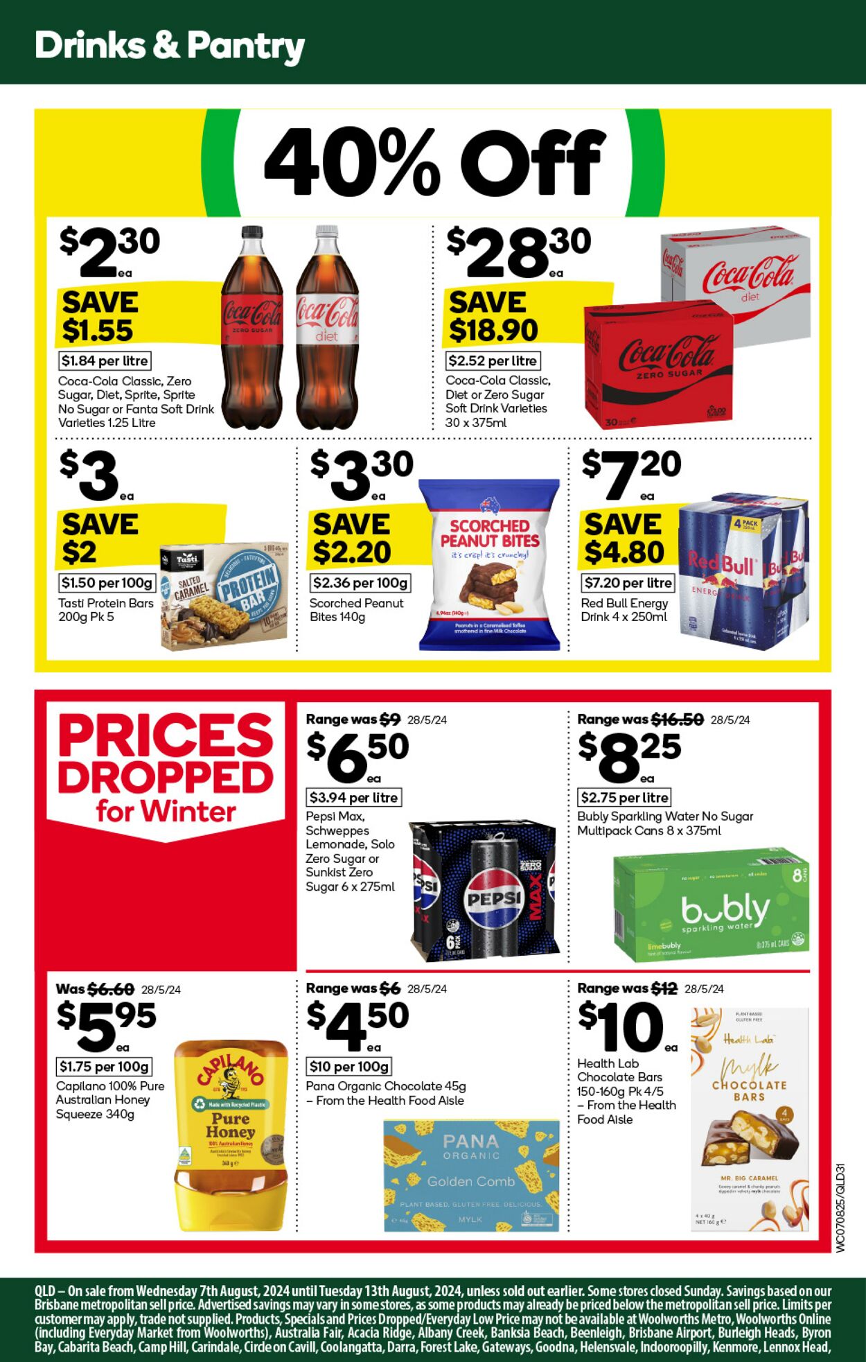 Catalogue Woolworths 07.08.2024 - 13.08.2024