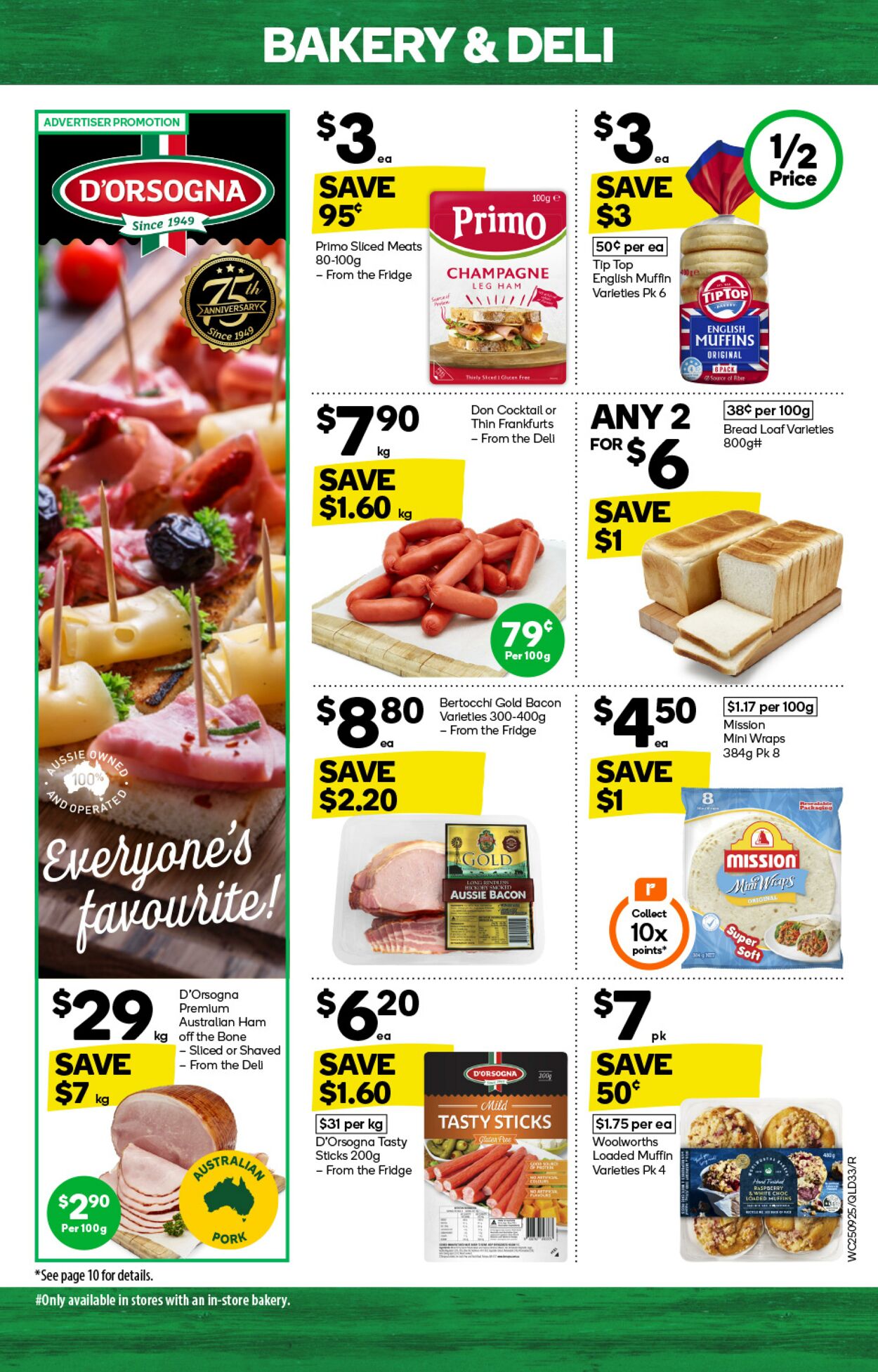 Catalogue Woolworths 25.09.2024 - 01.10.2024