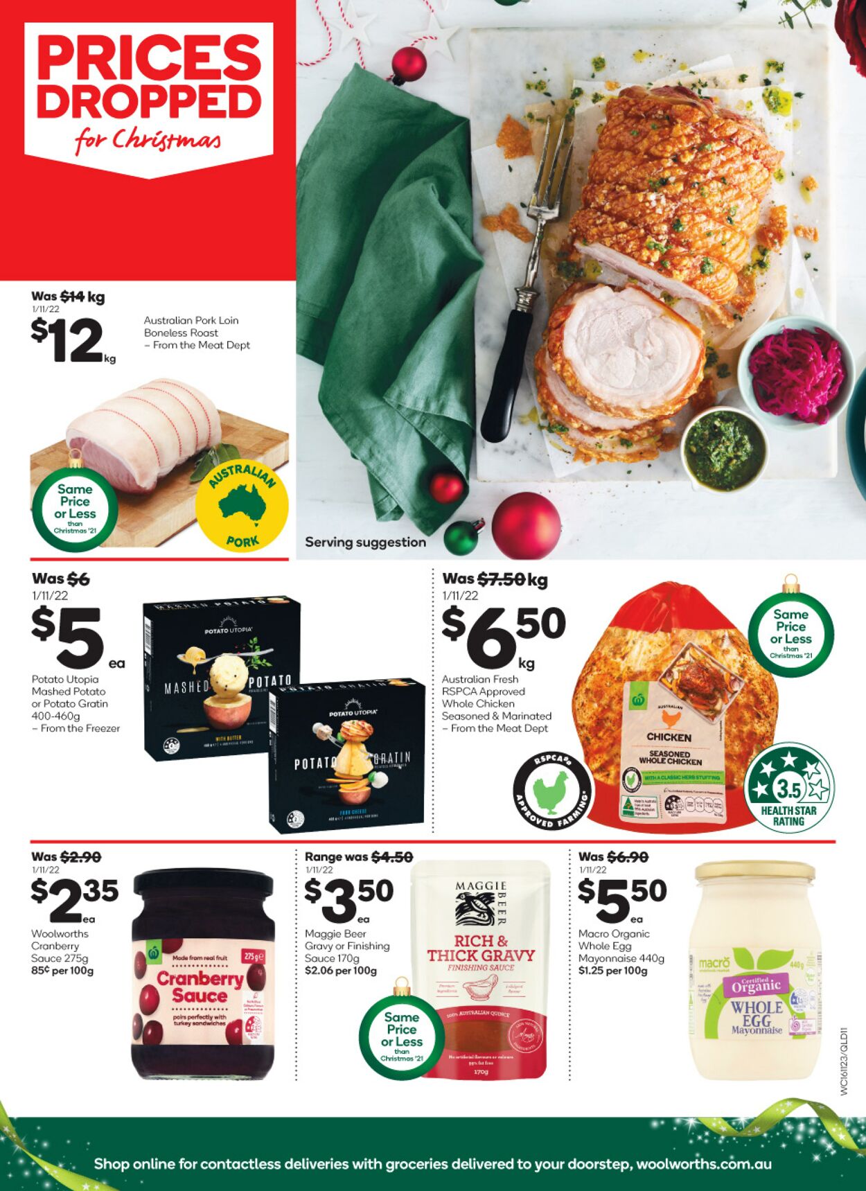 Catalogue Woolworths 16.11.2022 - 22.11.2022