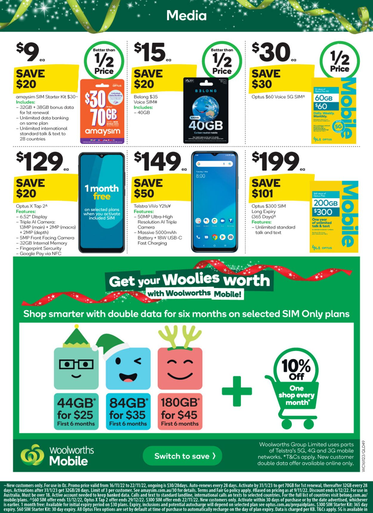 Catalogue Woolworths 16.11.2022 - 22.11.2022