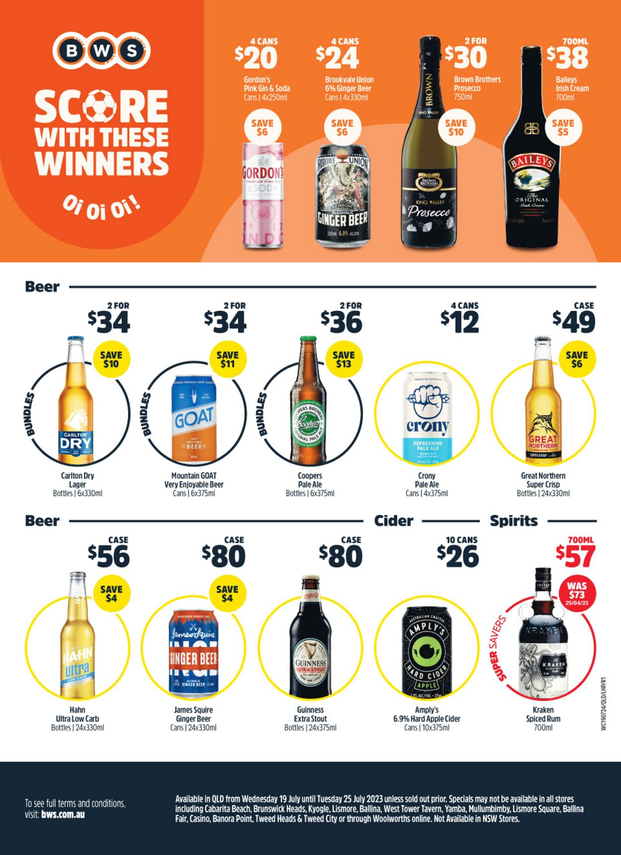 Catalogue Woolworths 19.07.2023 - 25.07.2023