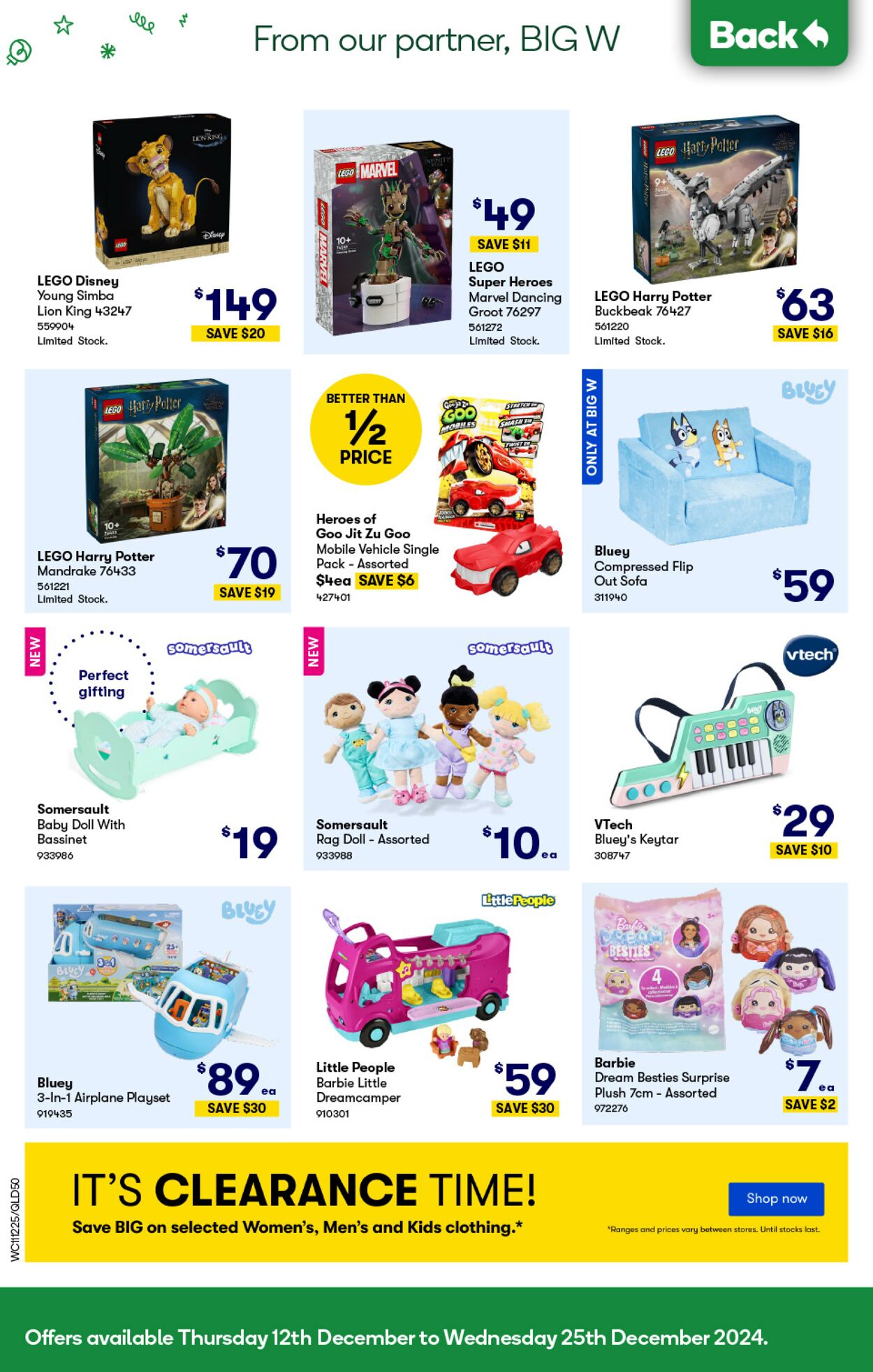 Catalogue Woolworths 11.12.2024 - 17.12.2024