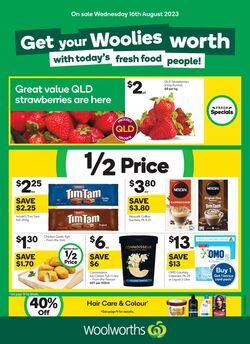 Catalogue Woolworths 16.08.2023 - 22.08.2023