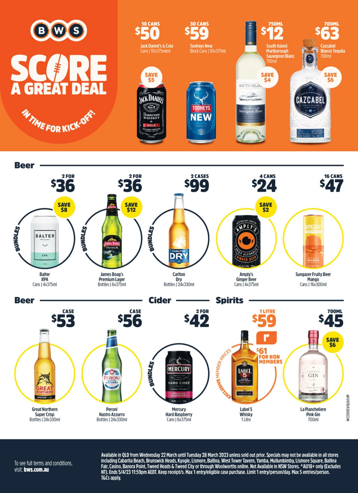 Catalogue Woolworths 22.03.2023 - 28.03.2023