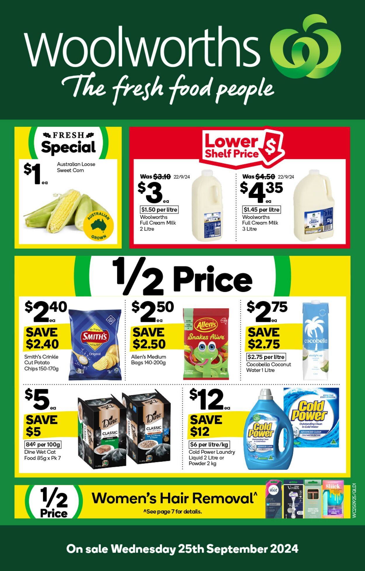 Catalogue Woolworths - Weekly Specials Catalogue QLD 25 Sep, 2024 - 1 Oct, 2024