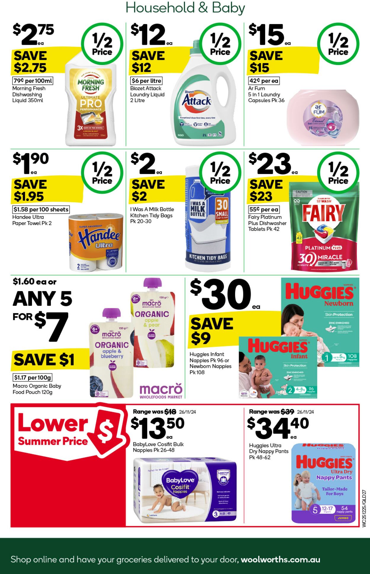 Catalogue Woolworths 25.12.2024 - 31.12.2024