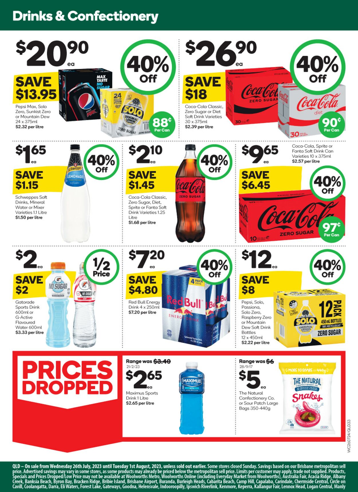 Catalogue Woolworths 26.07.2023 - 01.08.2023