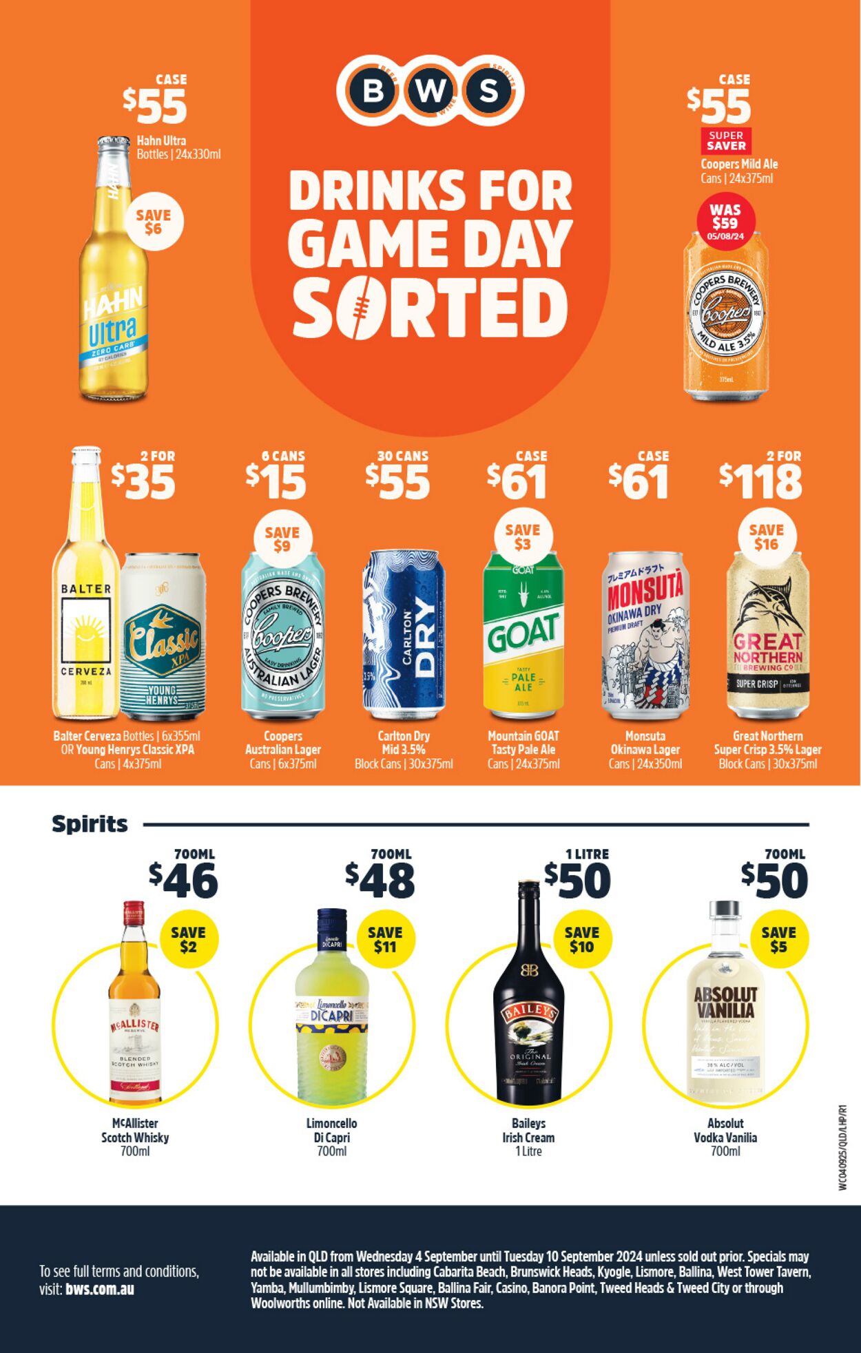 Catalogue Woolworths 04.09.2024 - 10.09.2024