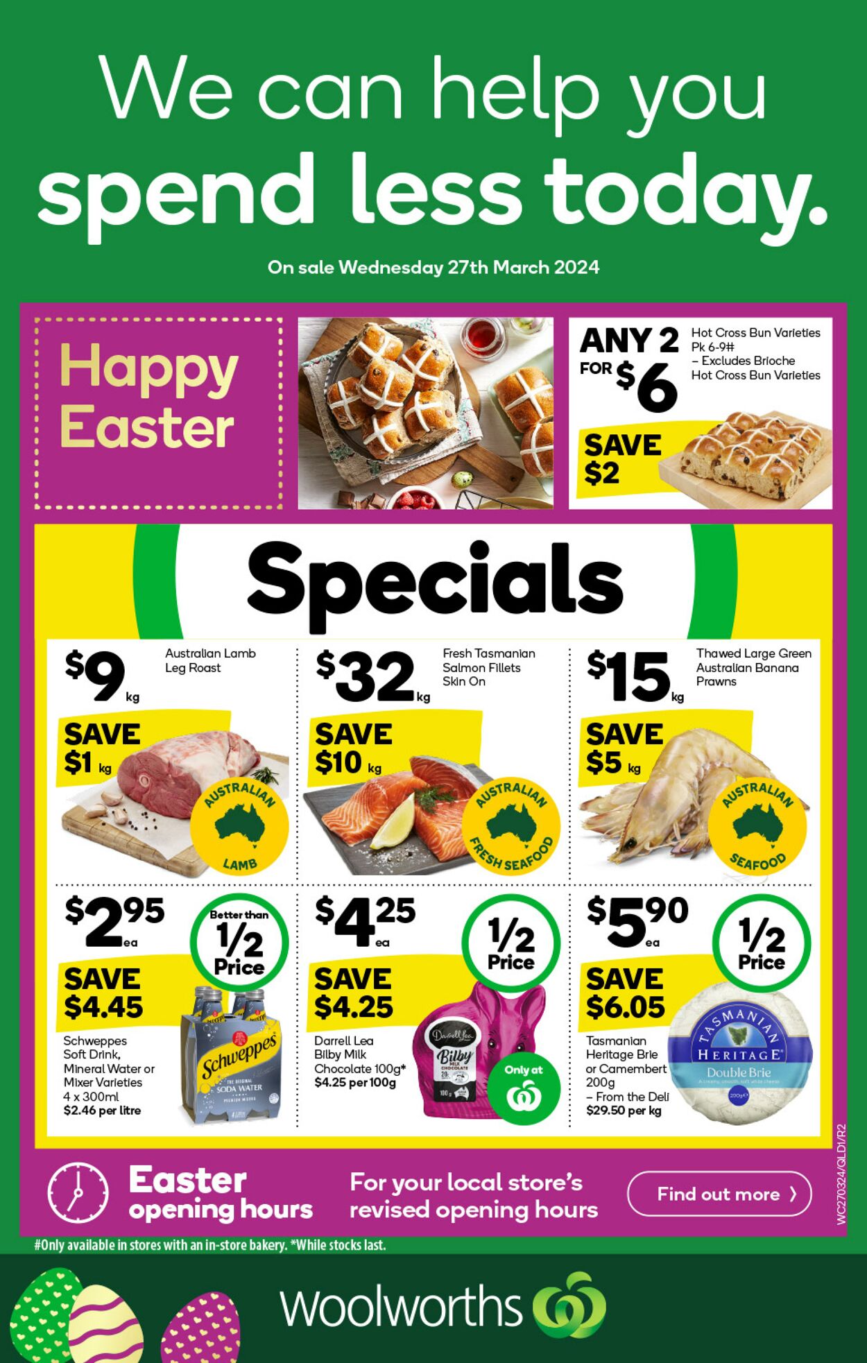 Catalogue Woolworths - Weekly Specials Catalogue QLD 27 Mar, 2024 - 2 Apr, 2024