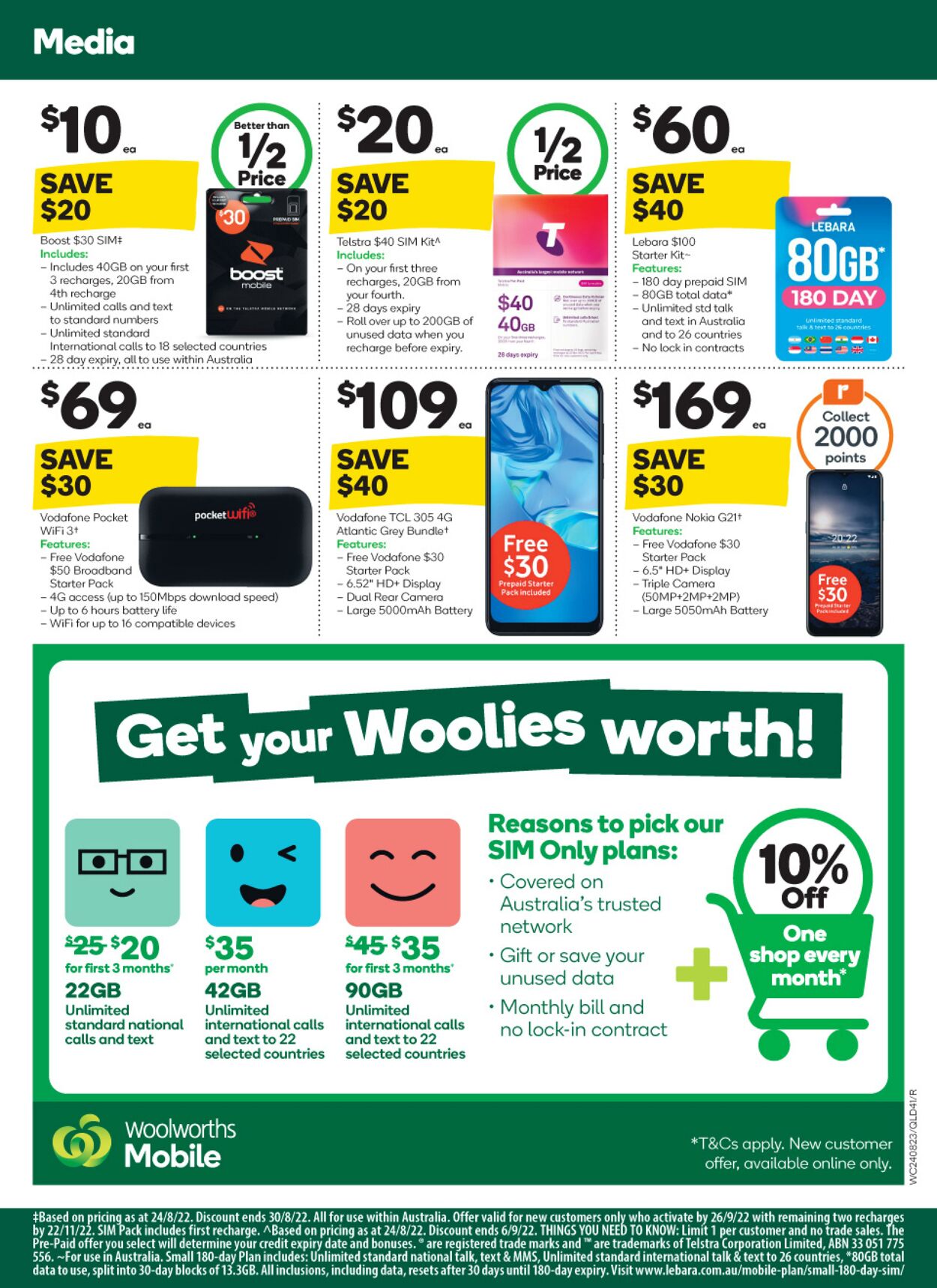 Catalogue Woolworths 24.08.2022 - 30.08.2022