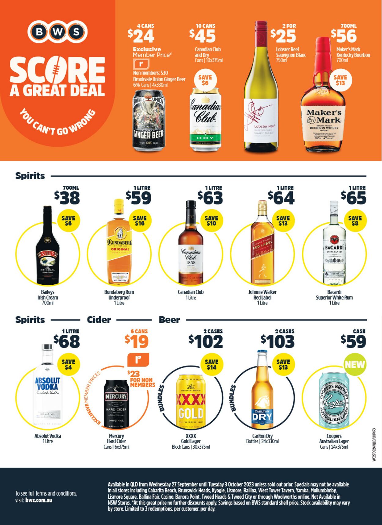 Catalogue Woolworths 27.09.2023 - 03.10.2023