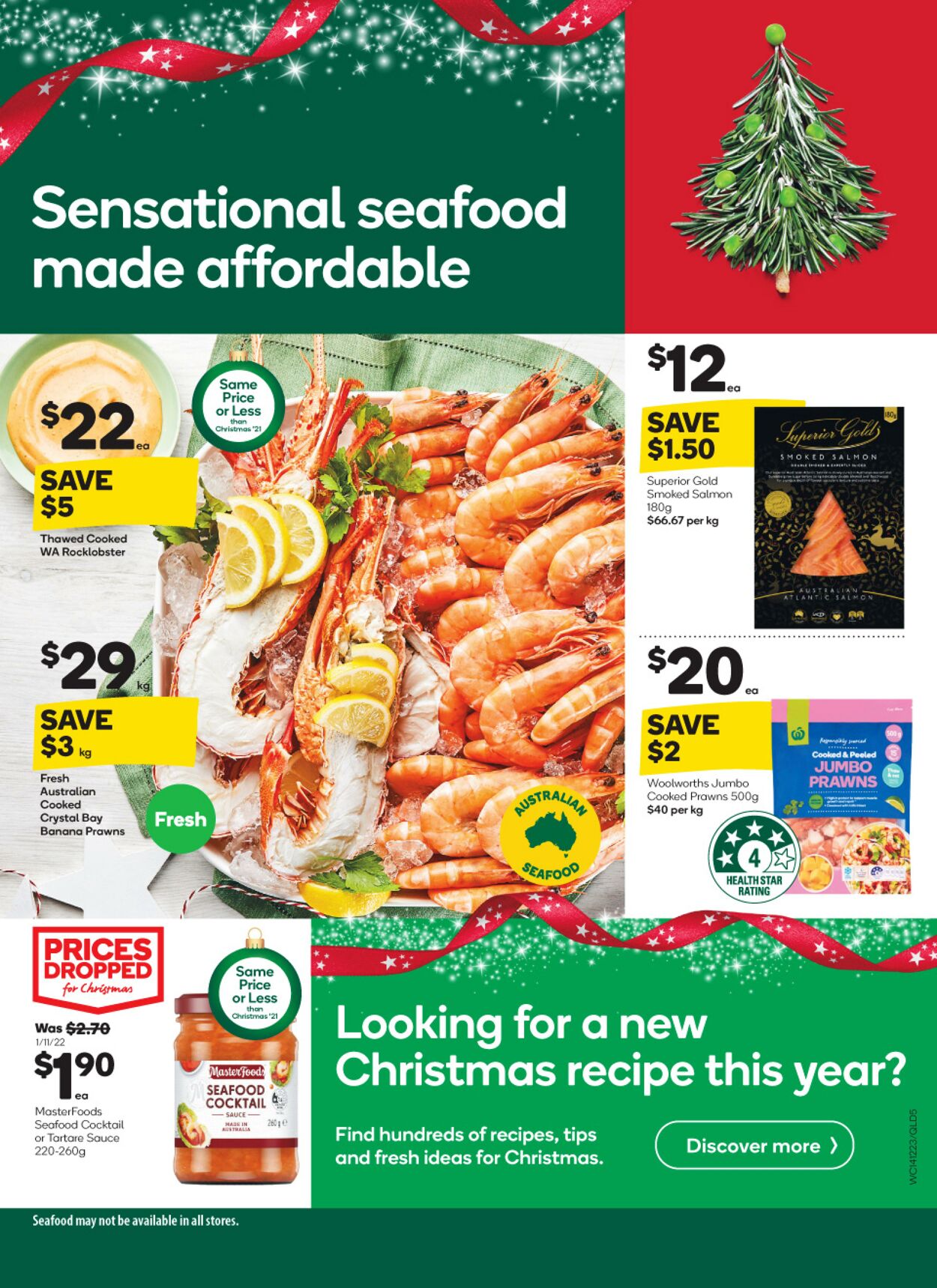 Catalogue Woolworths 14.12.2022 - 20.12.2022