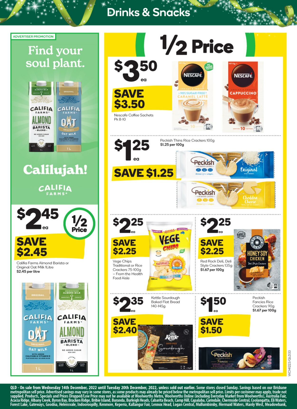 Catalogue Woolworths 14.12.2022 - 20.12.2022