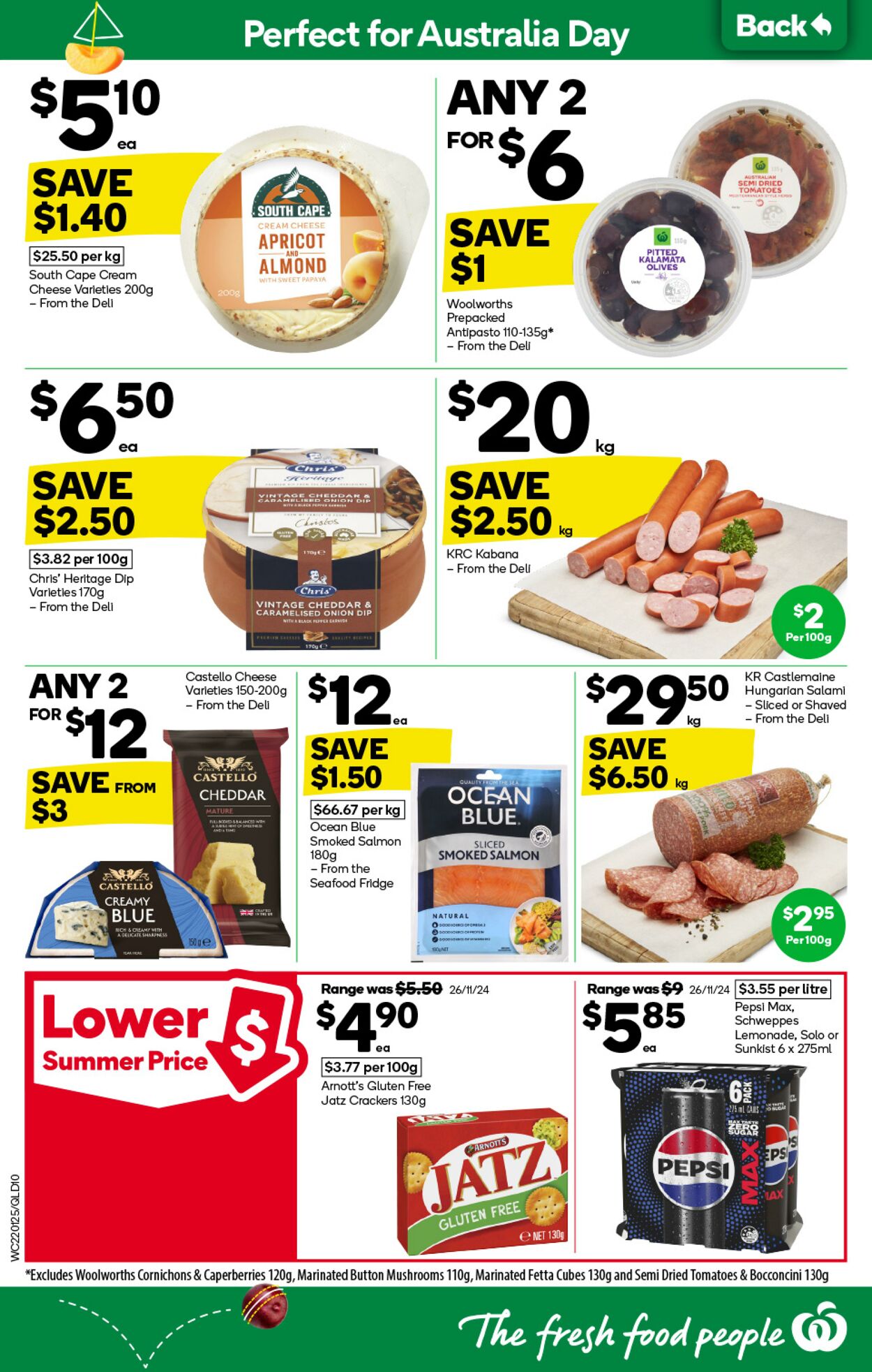 Catalogue Woolworths 22.01.2025 - 28.01.2025