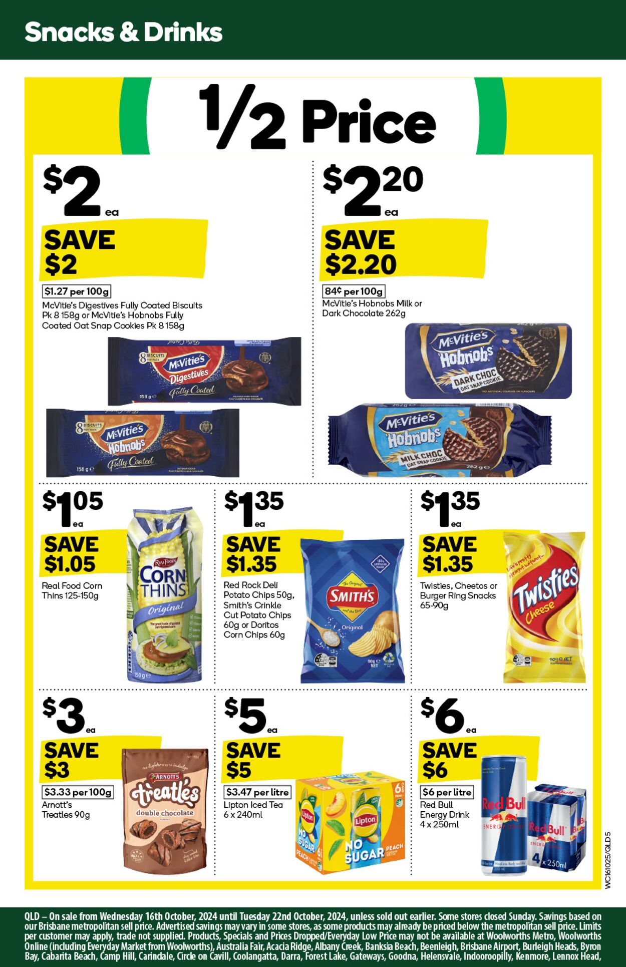 Catalogue Woolworths 16.10.2024 - 22.10.2024