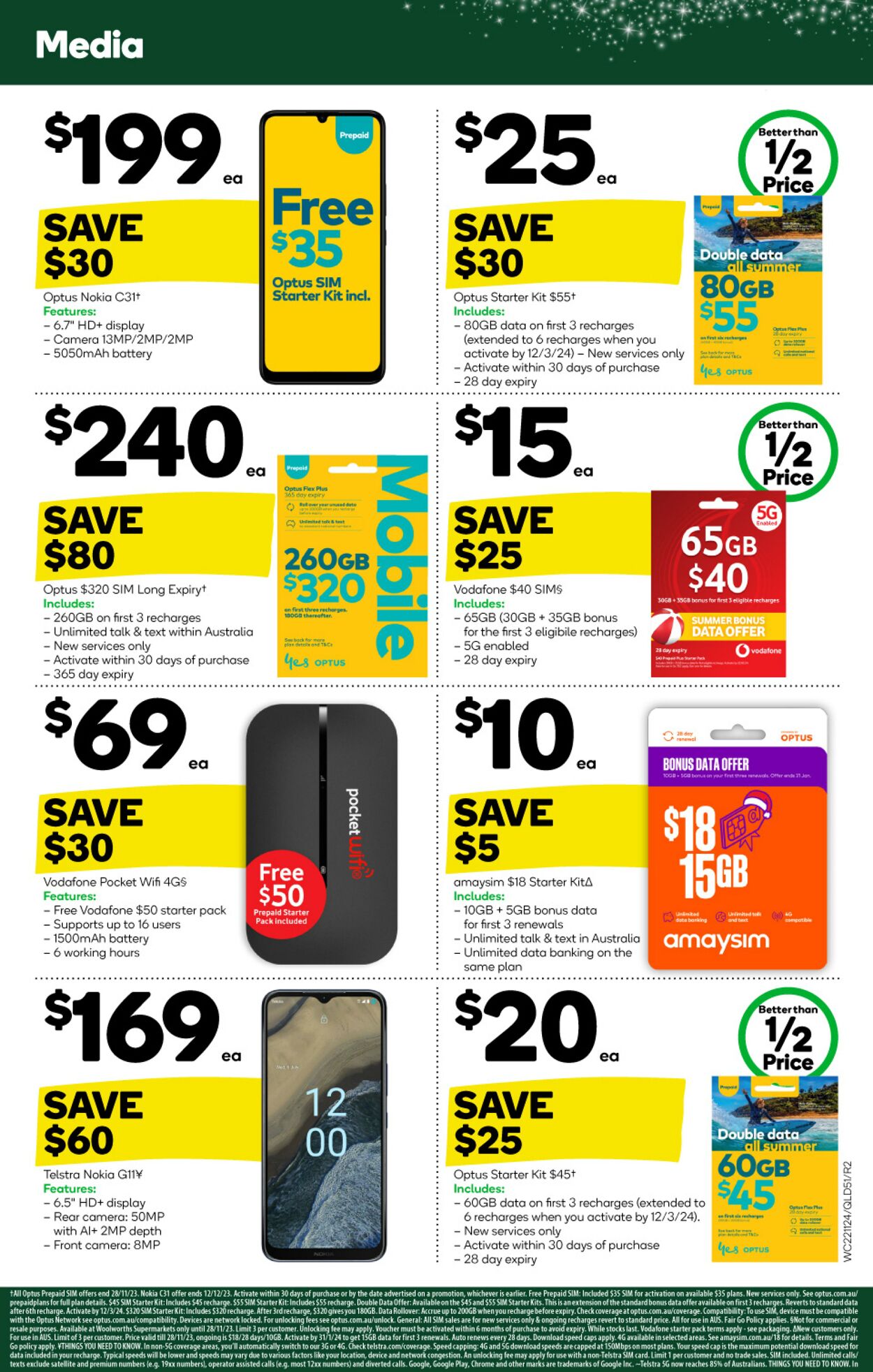 Catalogue Woolworths 22.11.2023 - 28.11.2023