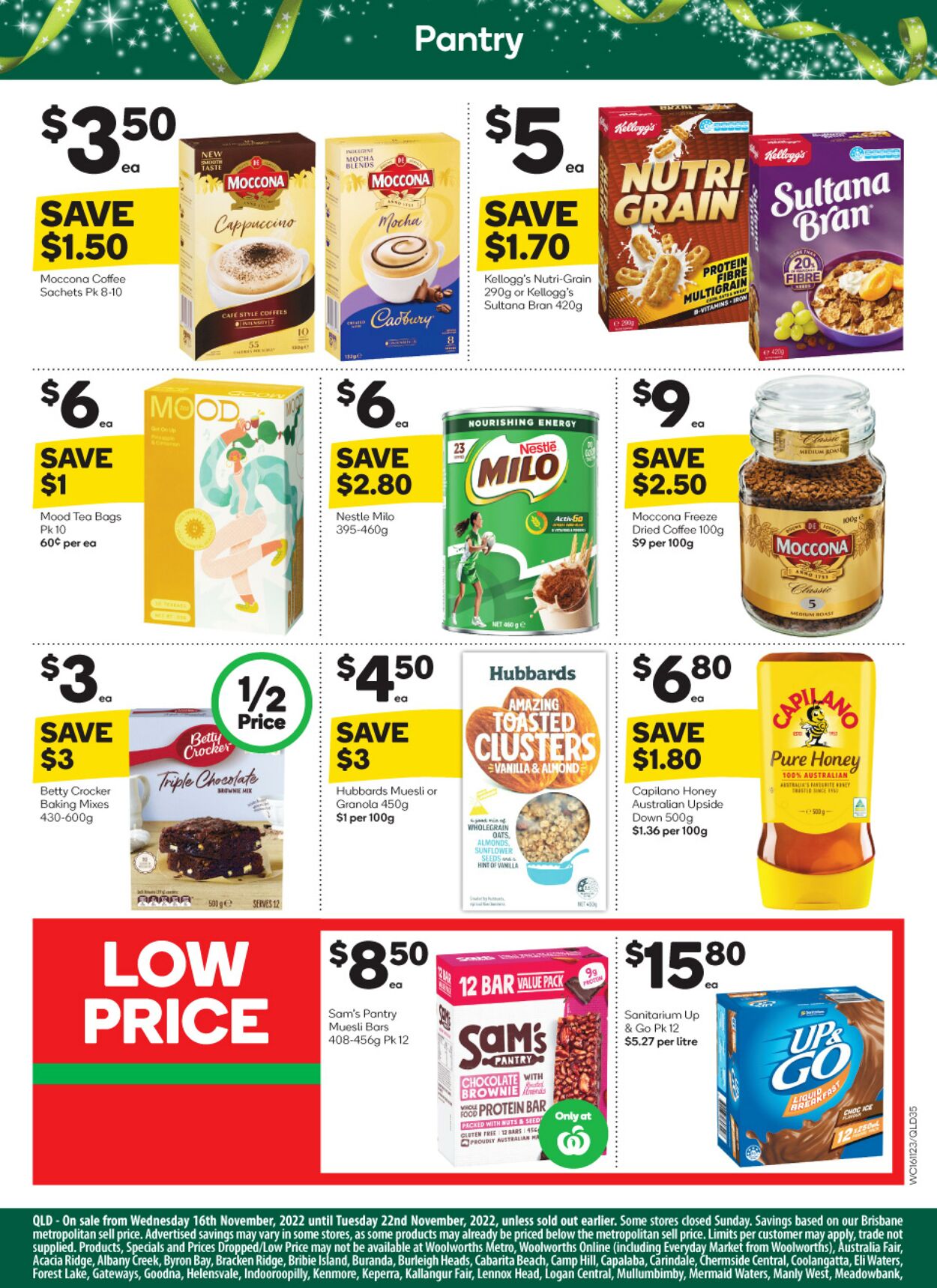 Catalogue Woolworths 16.11.2022 - 22.11.2022