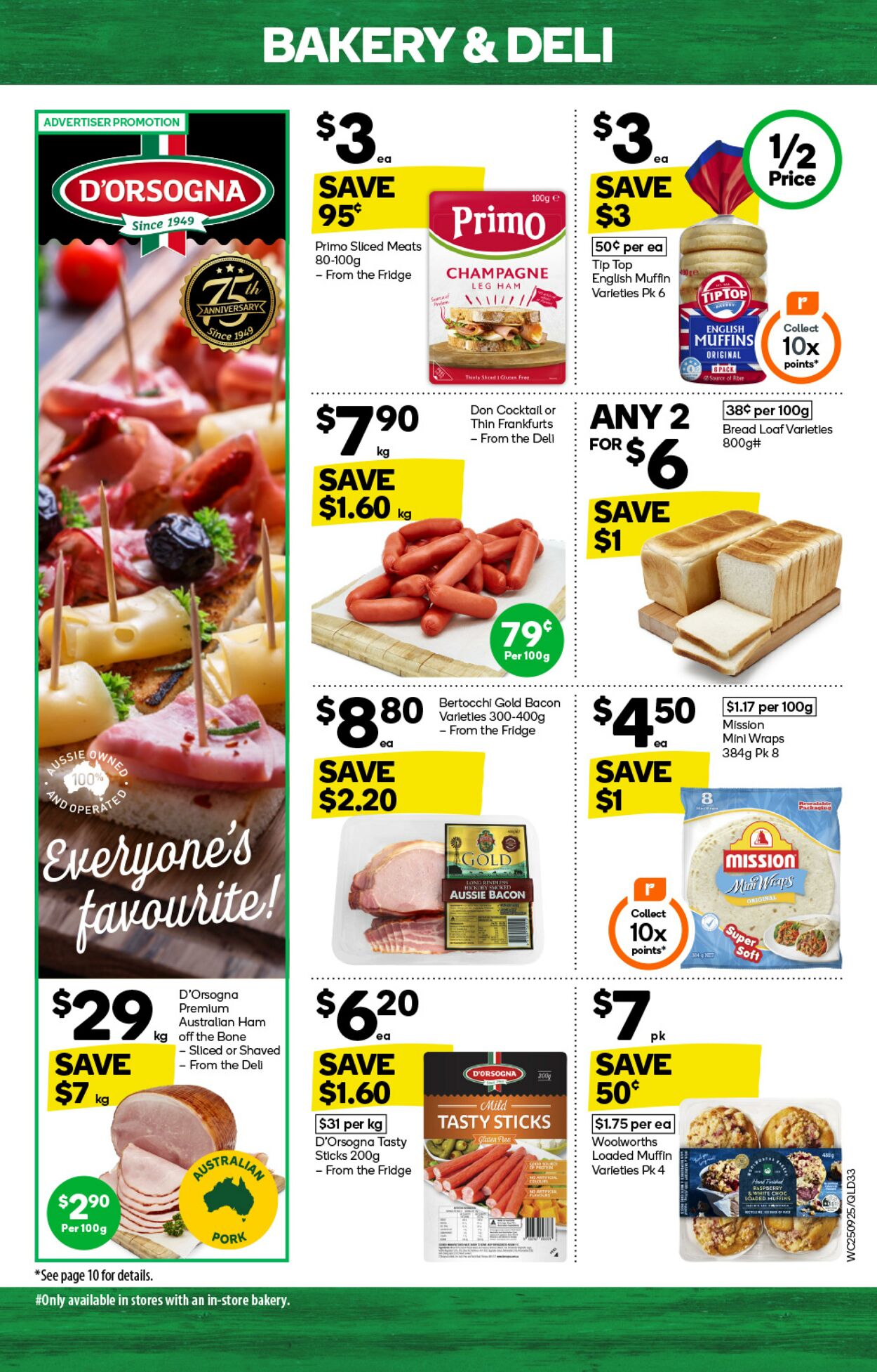 Catalogue Woolworths 25.09.2024 - 01.10.2024