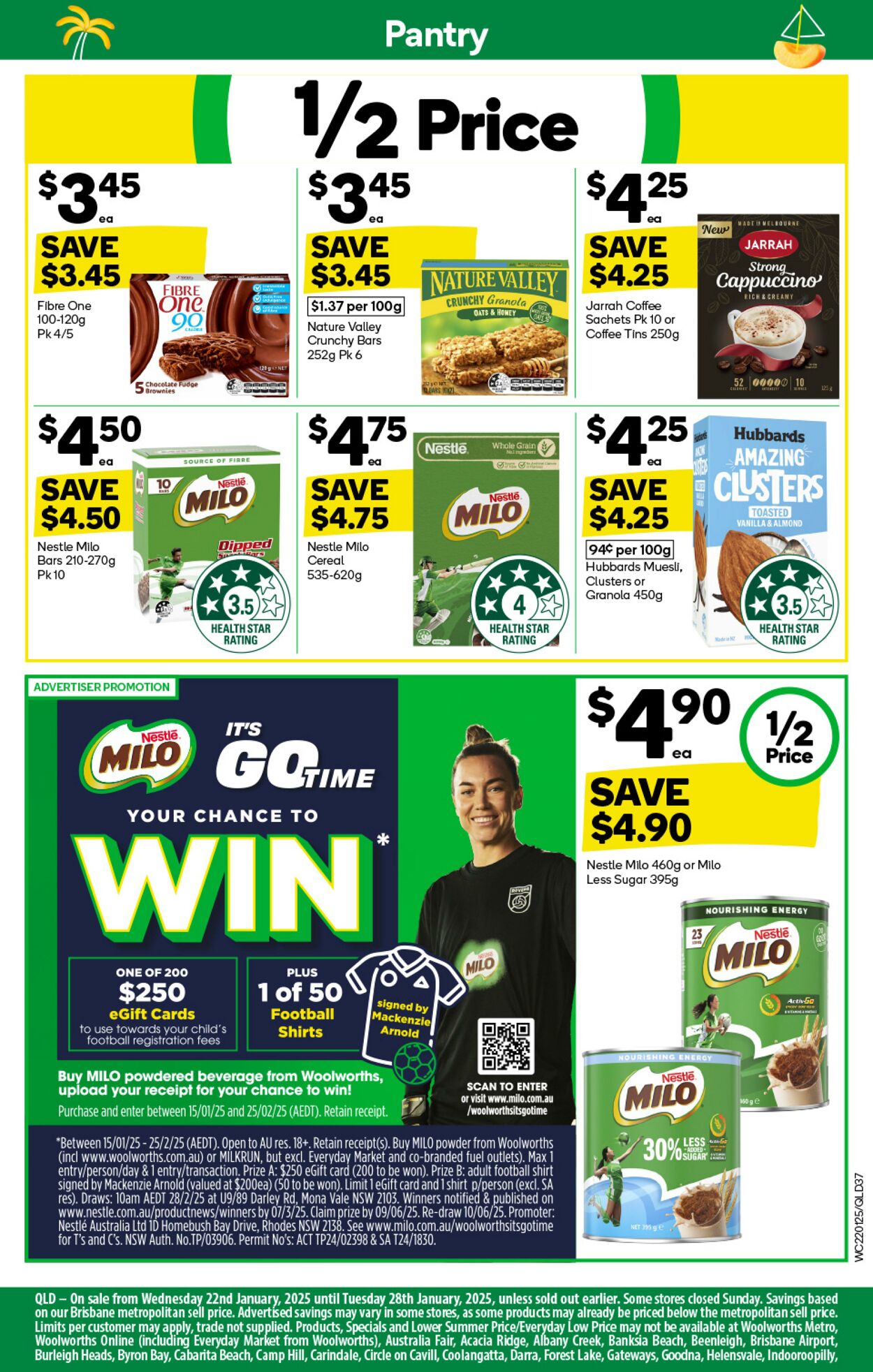 Catalogue Woolworths 22.01.2025 - 28.01.2025