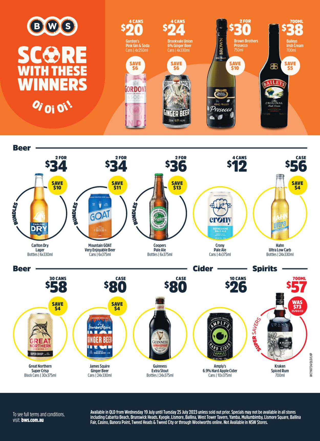 Catalogue Woolworths 19.07.2023 - 25.07.2023