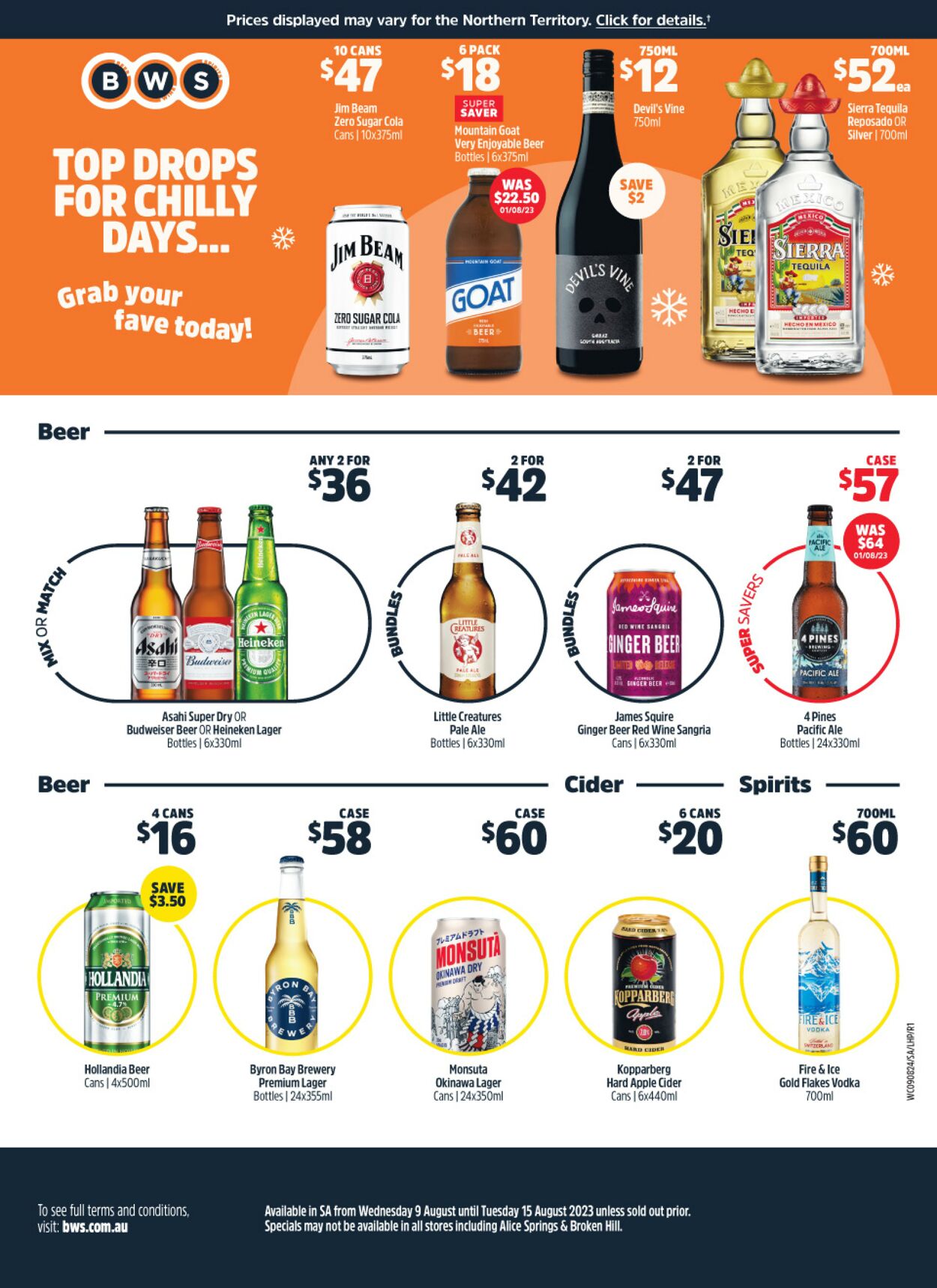 Catalogue Woolworths 09.08.2023 - 15.08.2023