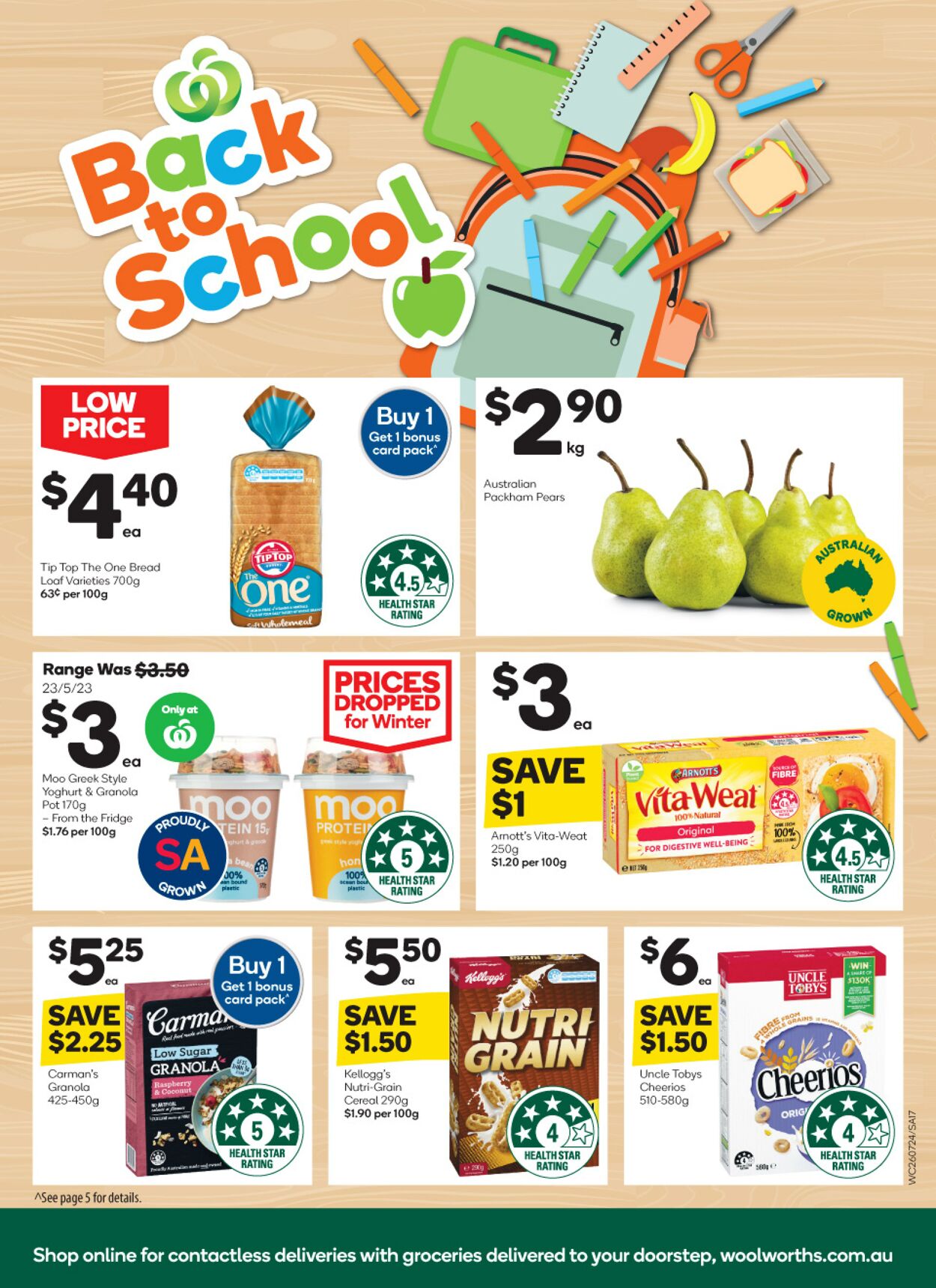 Catalogue Woolworths 26.07.2023 - 01.08.2023