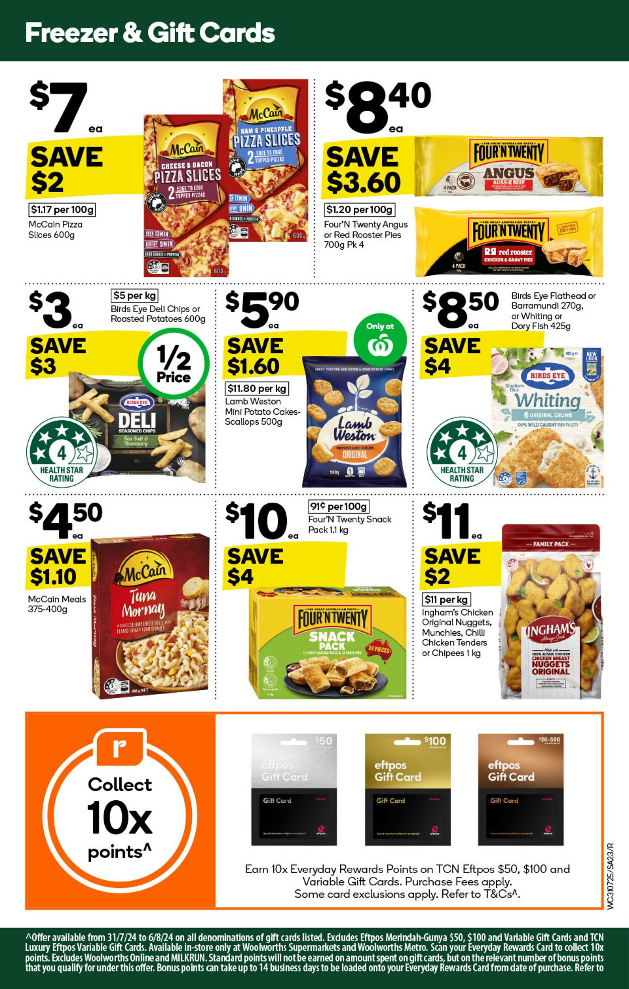 Catalogue Woolworths 31.07.2024 - 06.08.2024