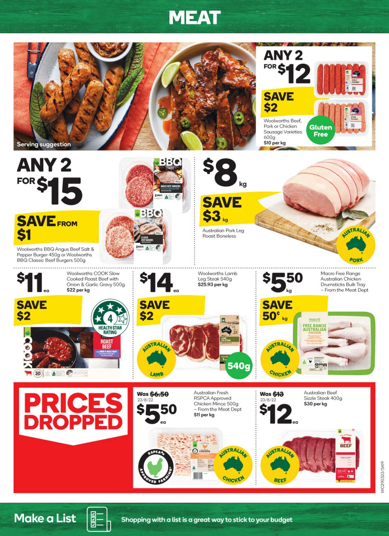 Catalogue Woolworths 29.03.2023 - 04.04.2023