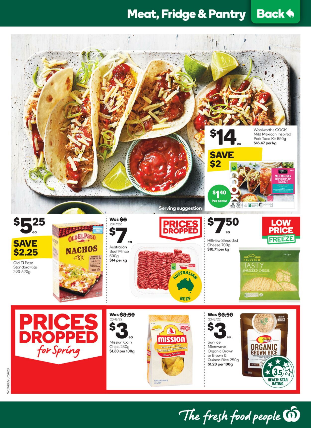 Catalogue Woolworths 14.09.2022 - 20.09.2022