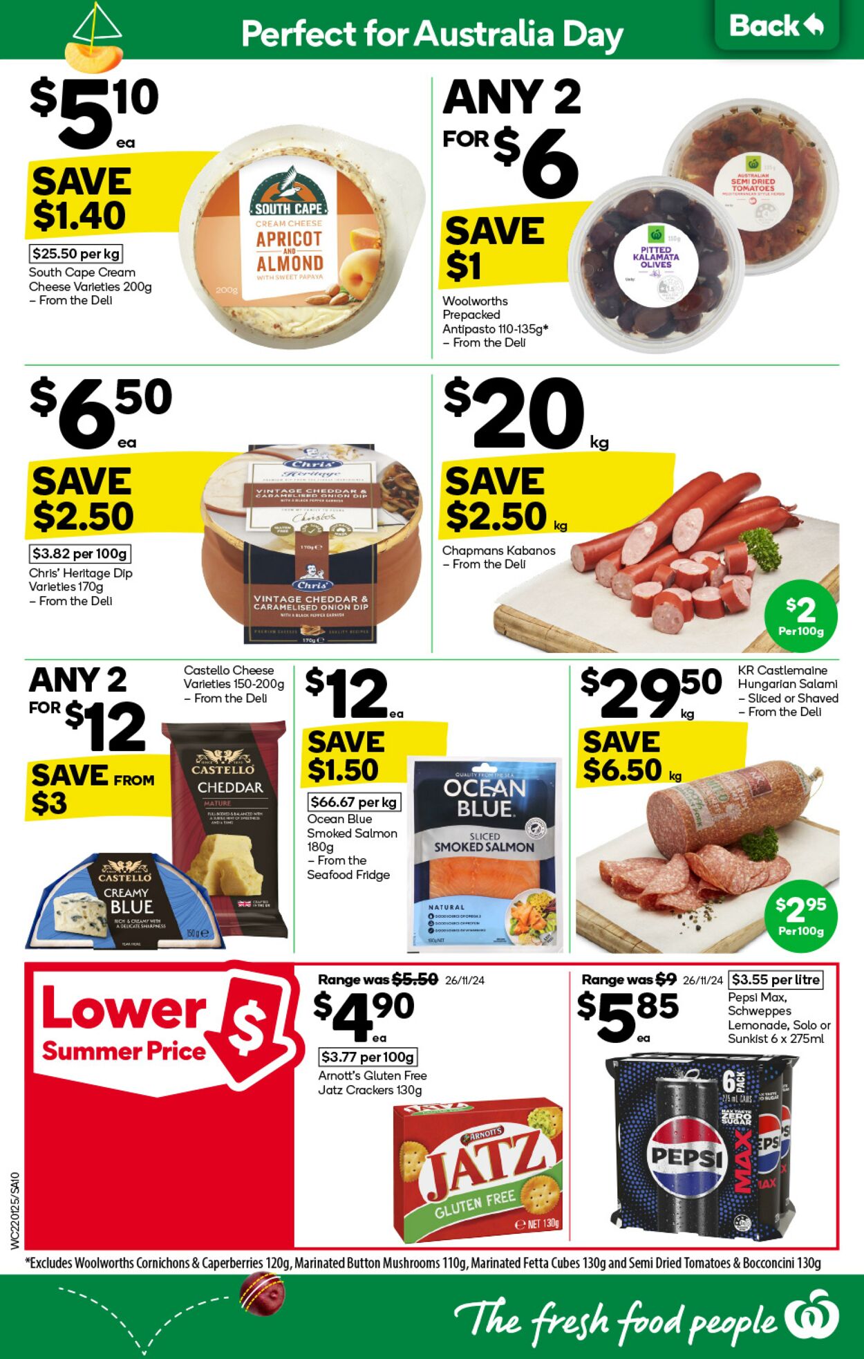 Catalogue Woolworths 22.01.2025 - 28.01.2025