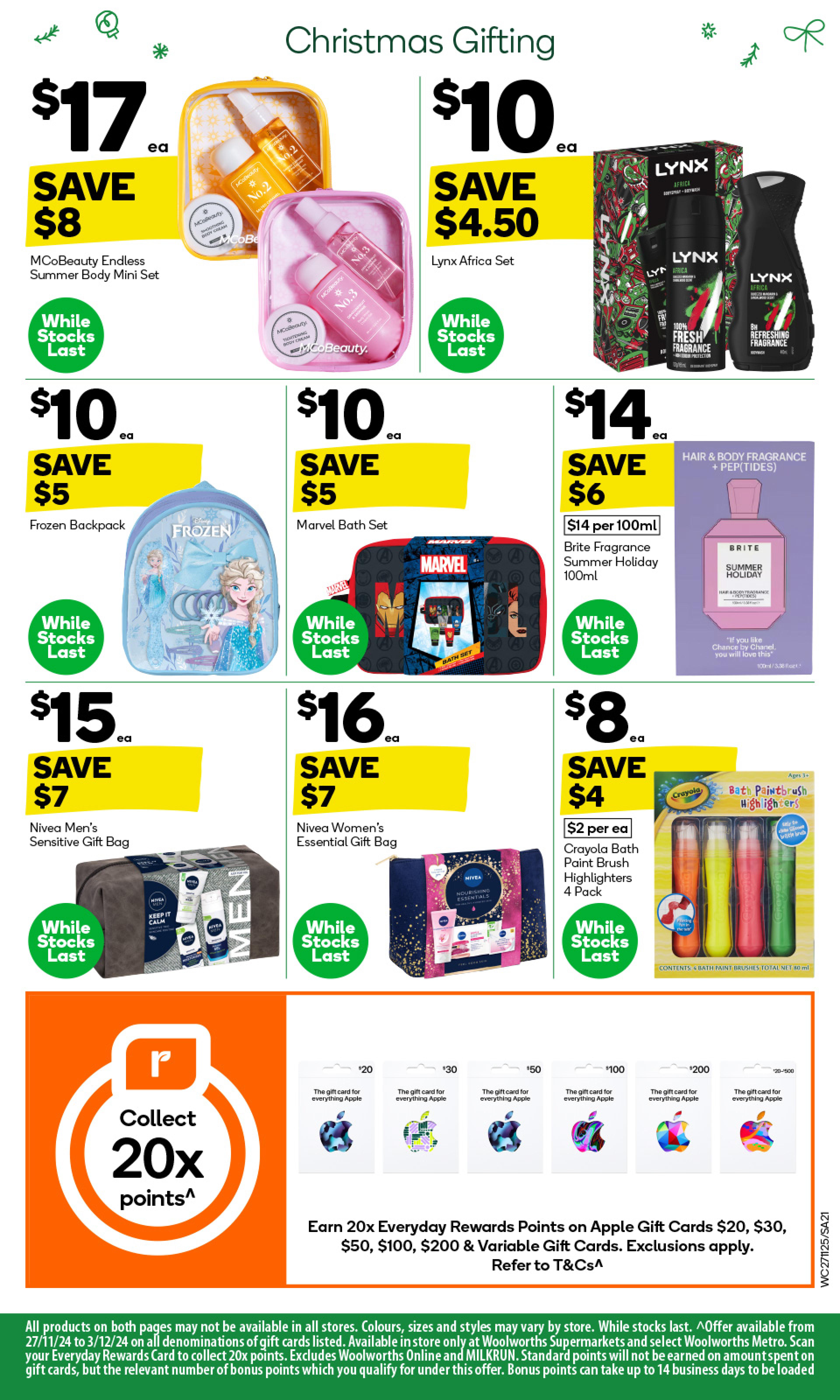 Catalogue Woolworths 27.11.2024 - 03.12.2024