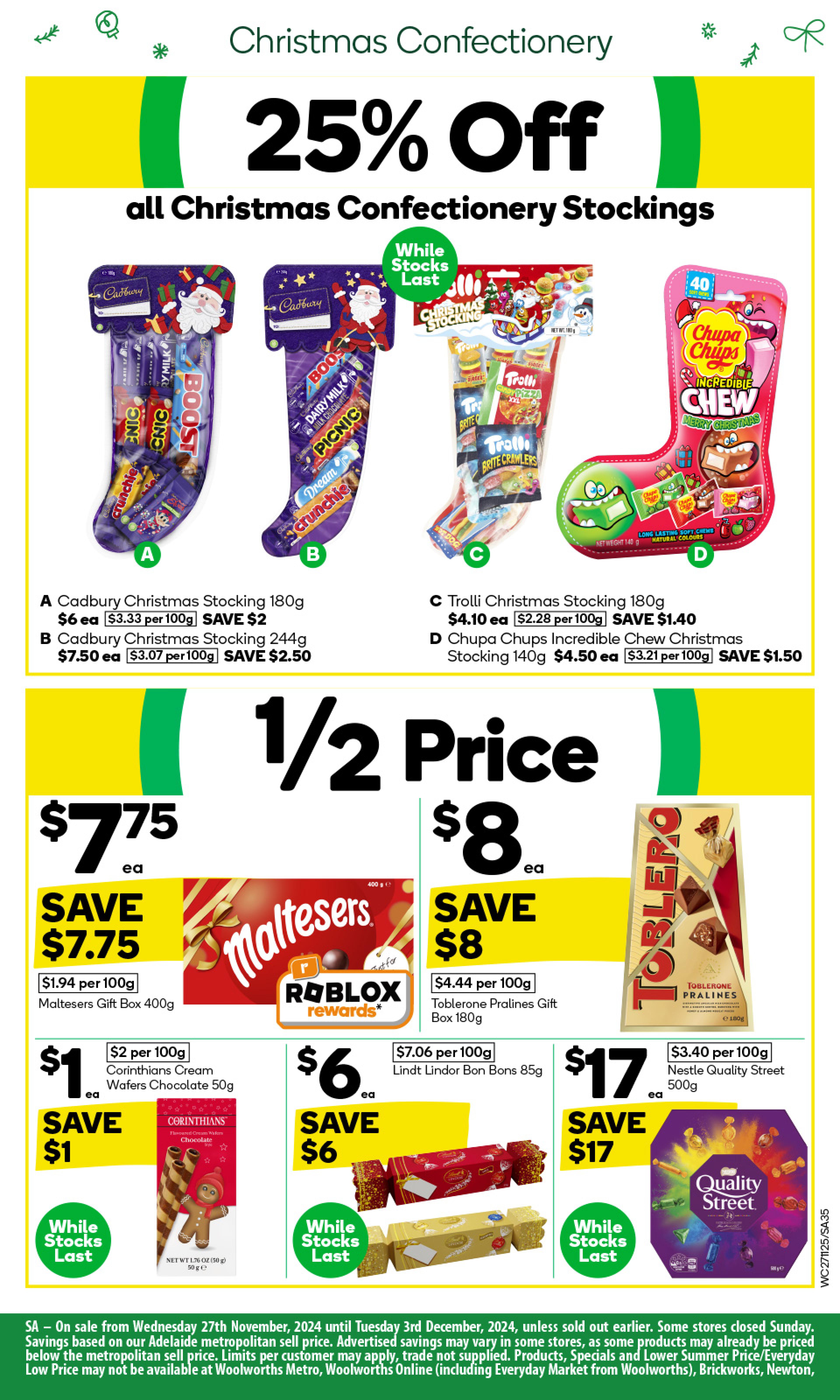 Catalogue Woolworths 27.11.2024 - 03.12.2024