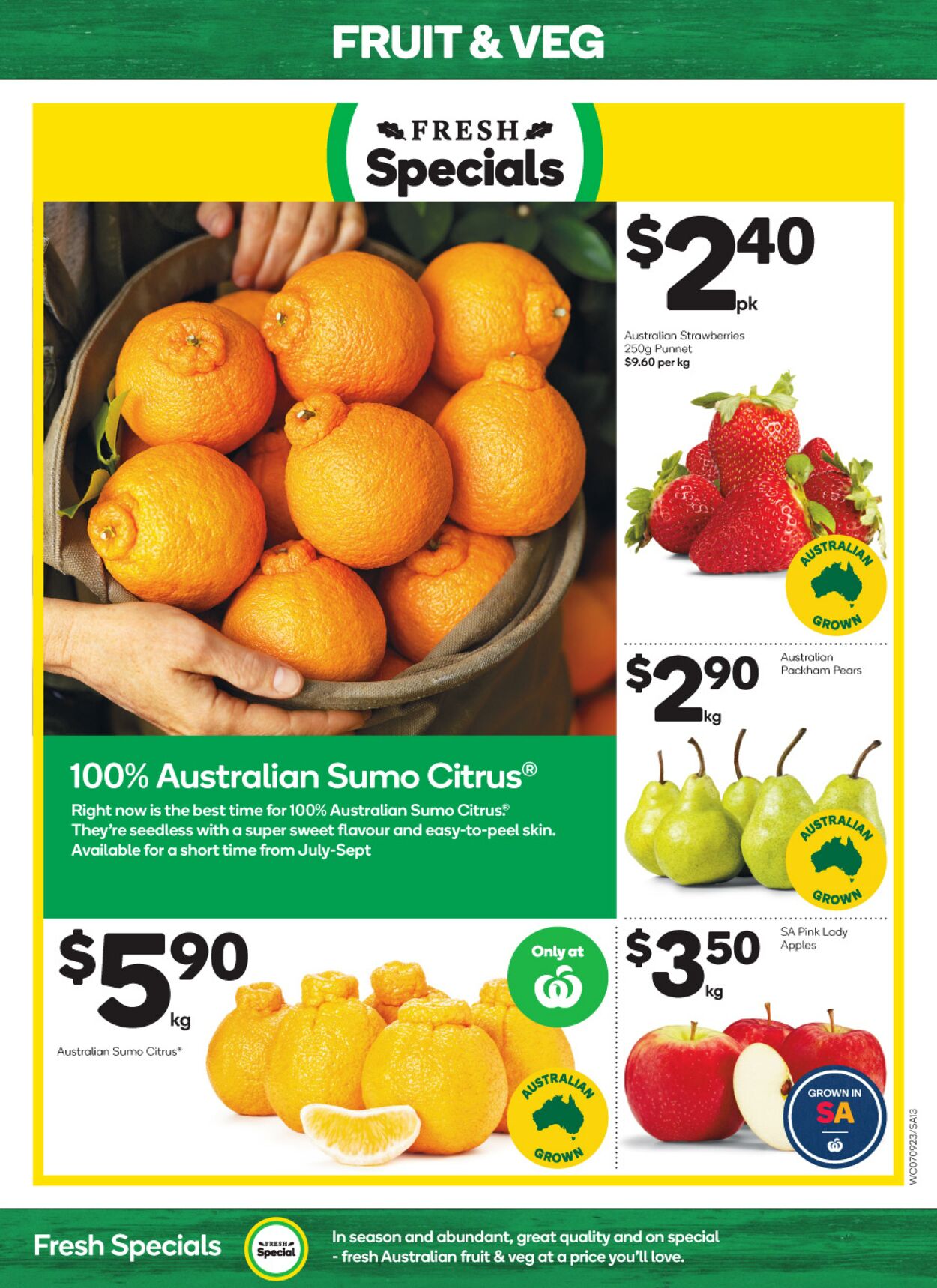 Catalogue Woolworths 07.09.2022 - 13.09.2022