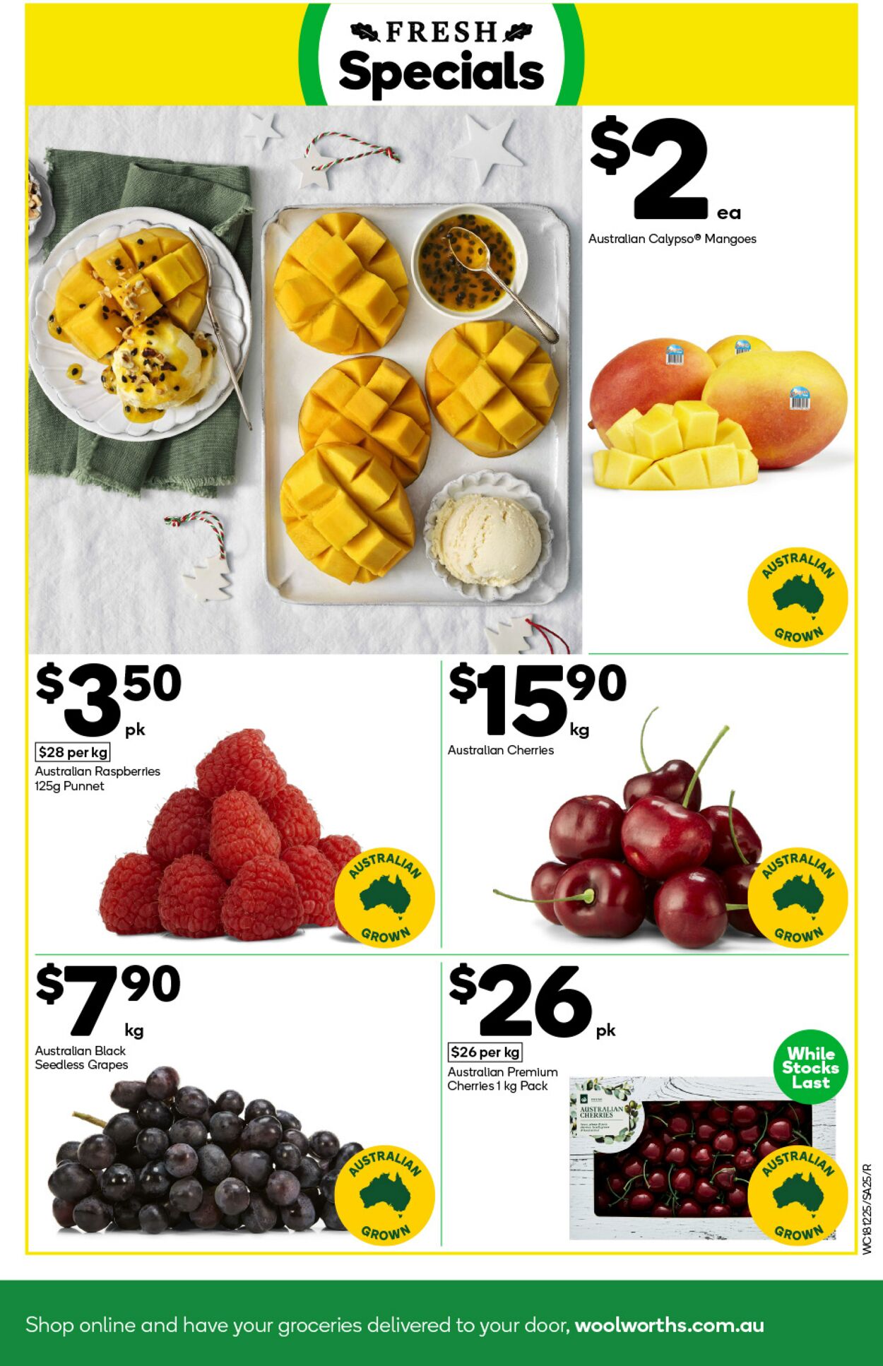 Catalogue Woolworths 18.12.2024 - 24.12.2024