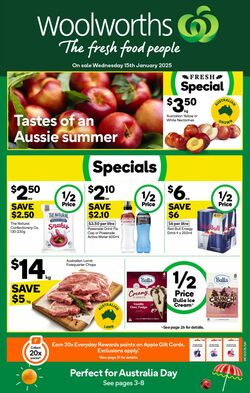 Catalogue Woolworths 15.01.2025 - 21.01.2025