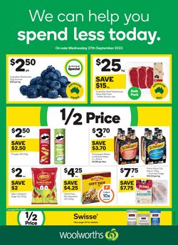 Catalogue Woolworths 27.09.2023 - 03.10.2023