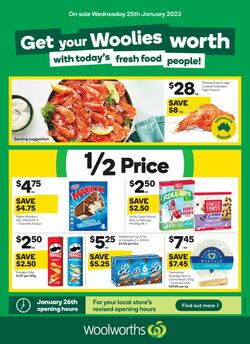 Catalogue Woolworths 25.01.2023-31.01.2023