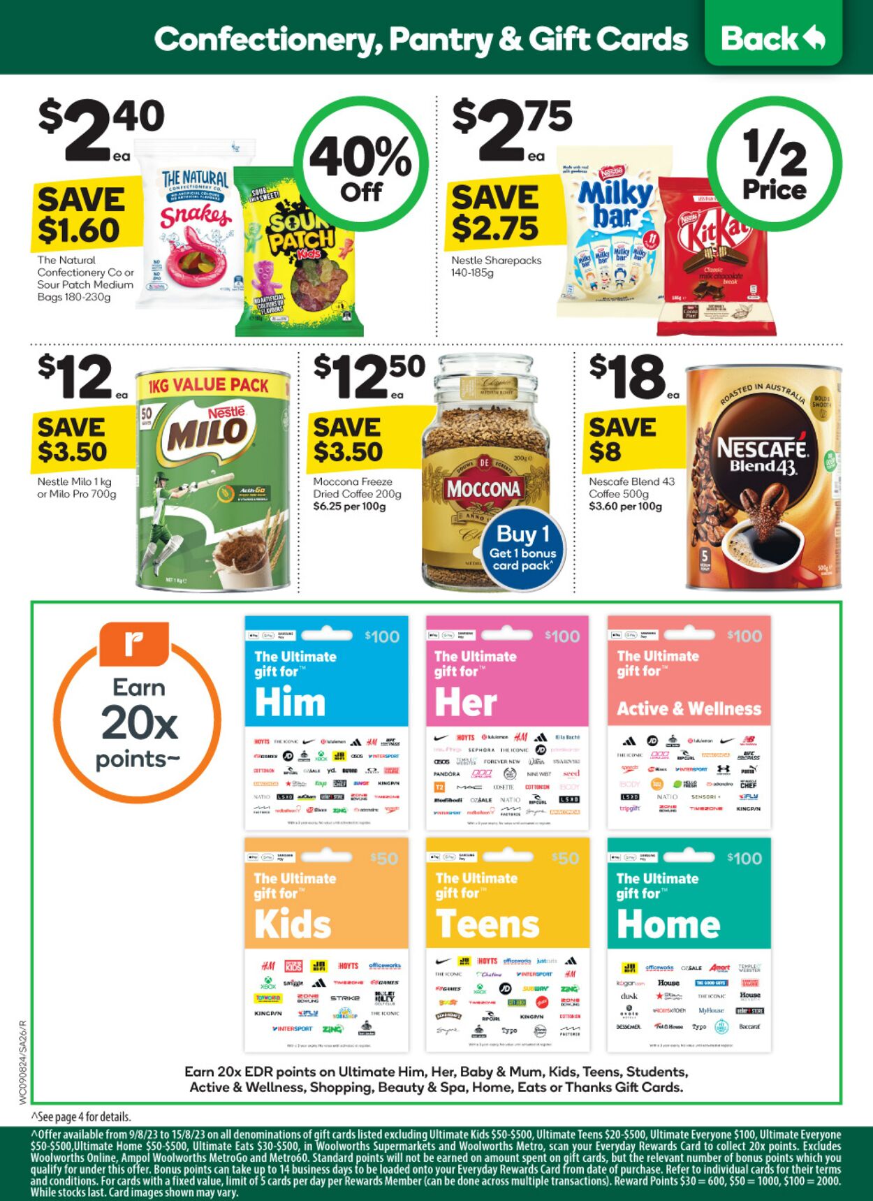 Catalogue Woolworths 09.08.2023 - 15.08.2023