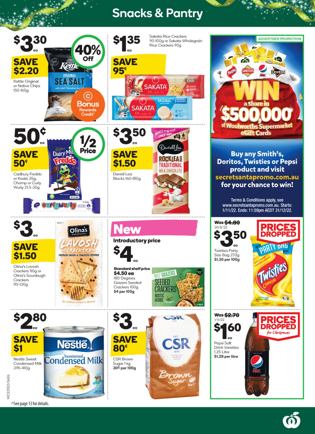 Catalogue Woolworths 23.11.2022 - 29.11.2022