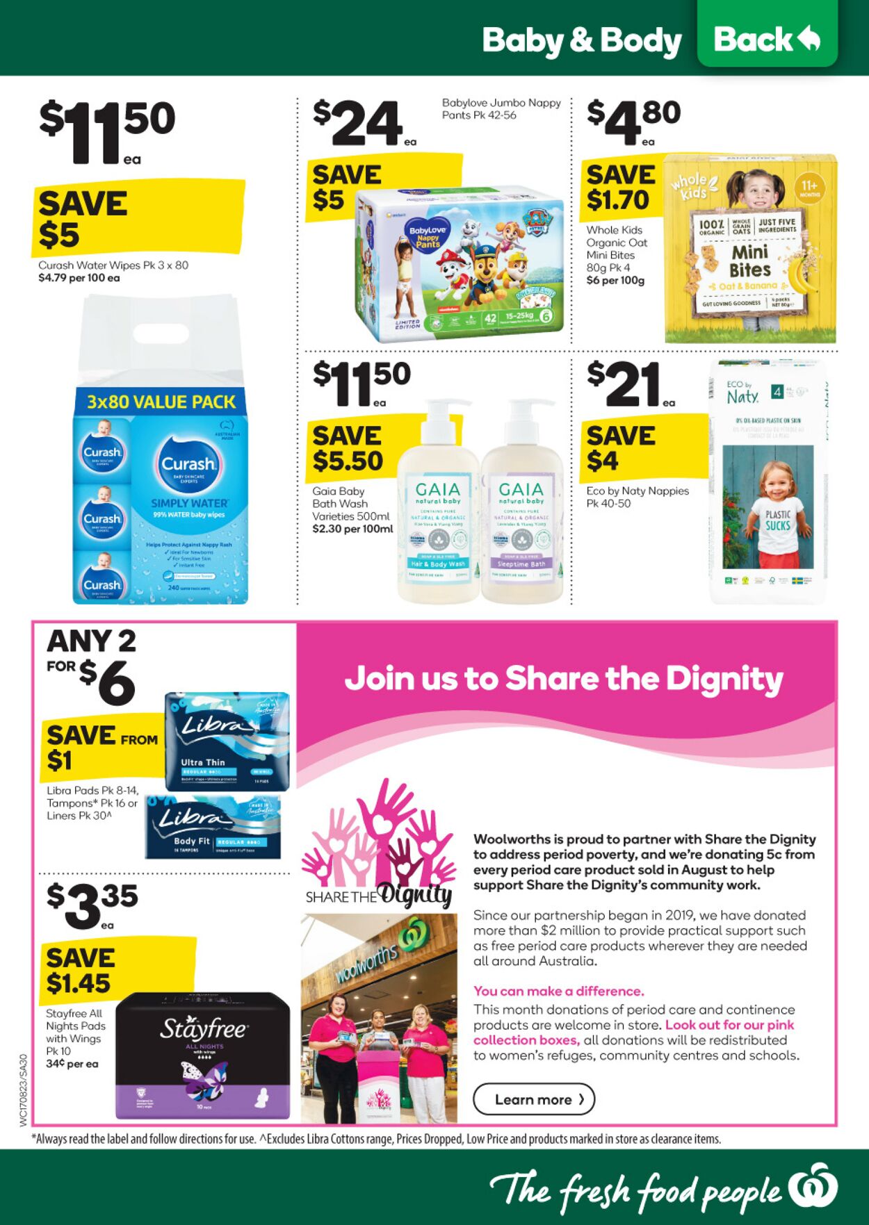 Catalogue Woolworths 17.08.2022 - 23.08.2022