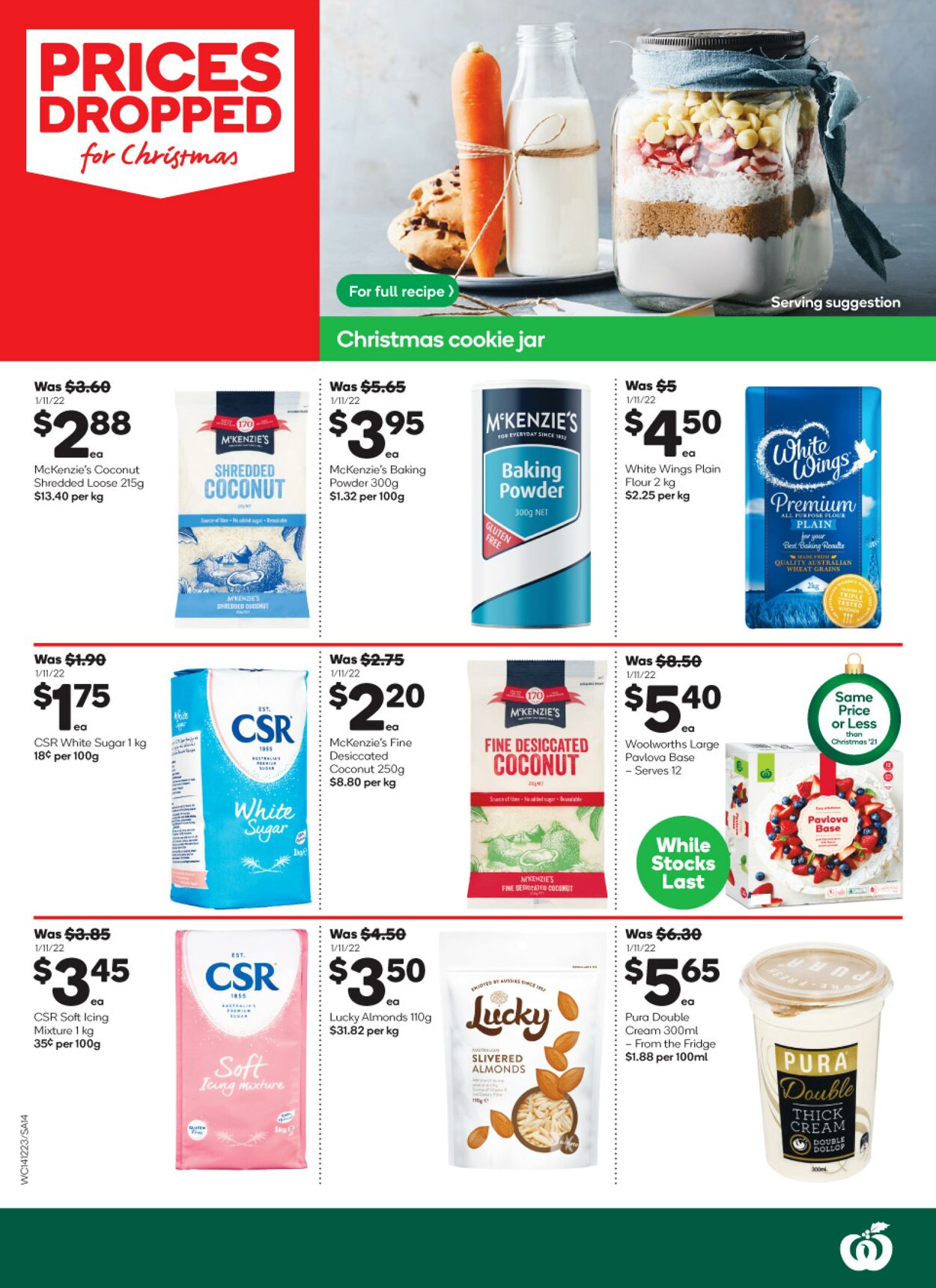 Catalogue Woolworths 14.12.2022 - 20.12.2022