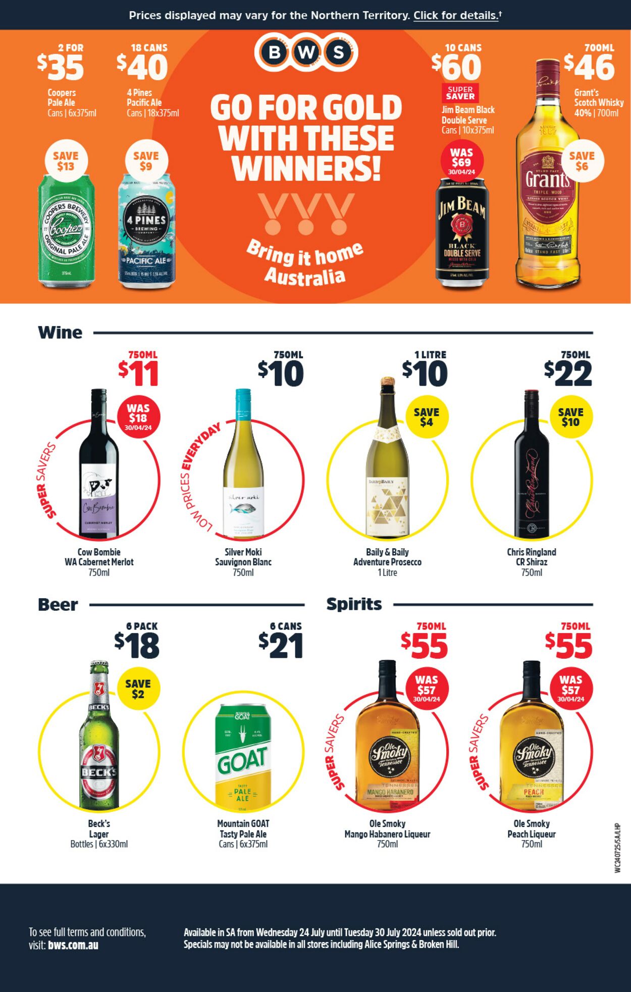 Catalogue Woolworths 24.07.2024 - 30.07.2024